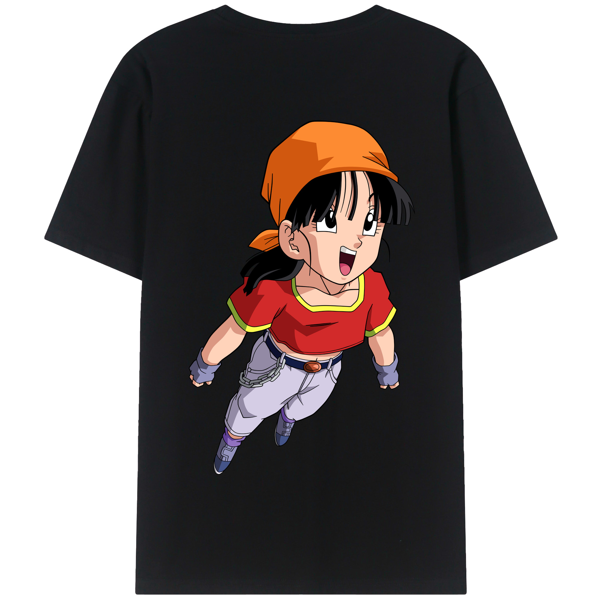 （画像用） ドラゴンボール パン DRAGON BALL Pan 綿100％半袖Tシャツ（背面プリント）