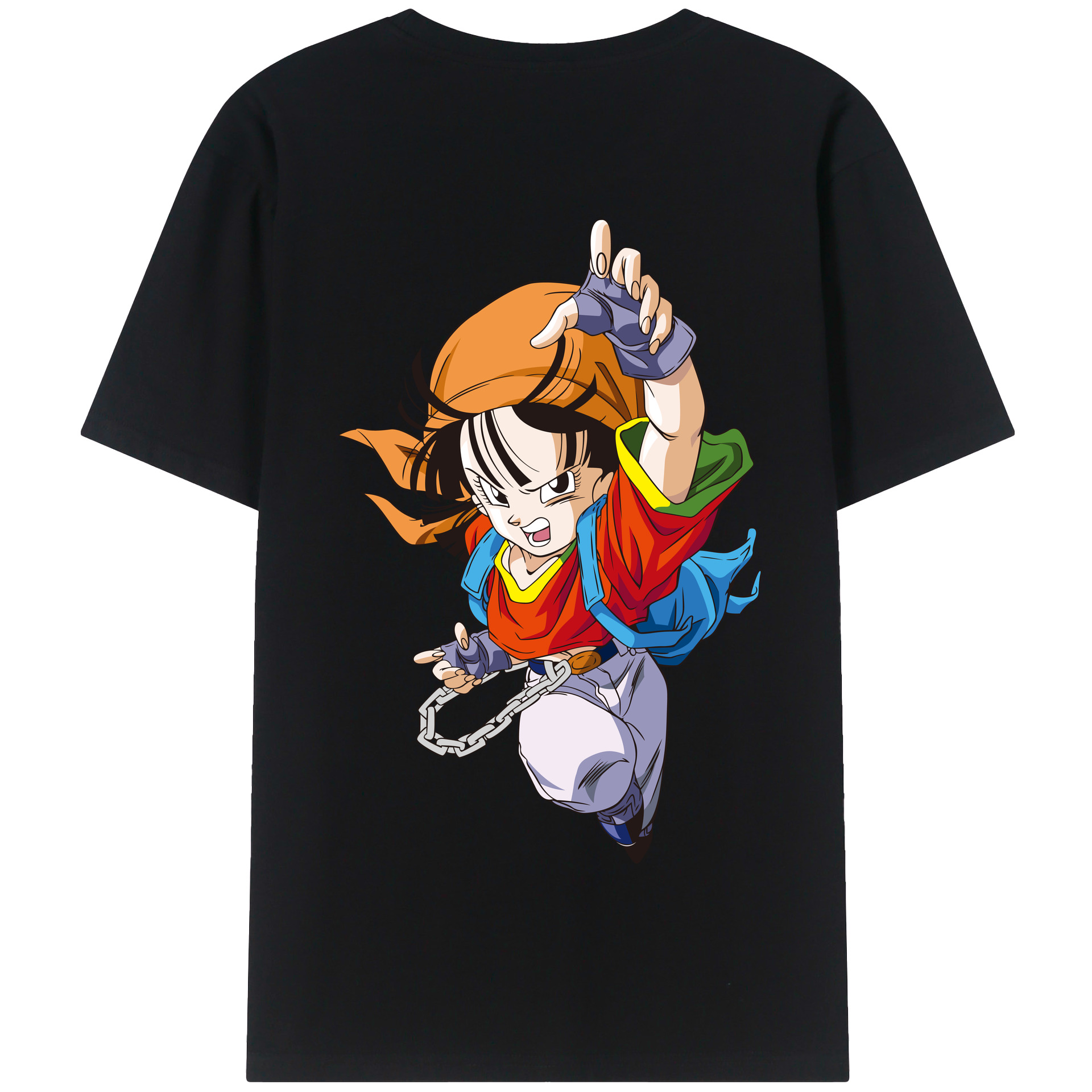 （画像用） ドラゴンボール パン DRAGON BALL Pan 綿100％半袖Tシャツ（背面プリント）