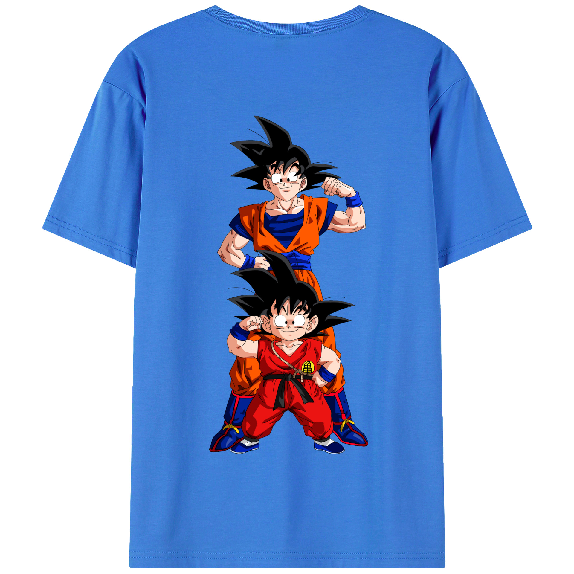 （画像用） ドラゴンボール 孫悟空（そん ごくう）Son Goku カカロット DRAGON BALL Kakarotto 綿100％半袖Tシャツ（背面プリント）