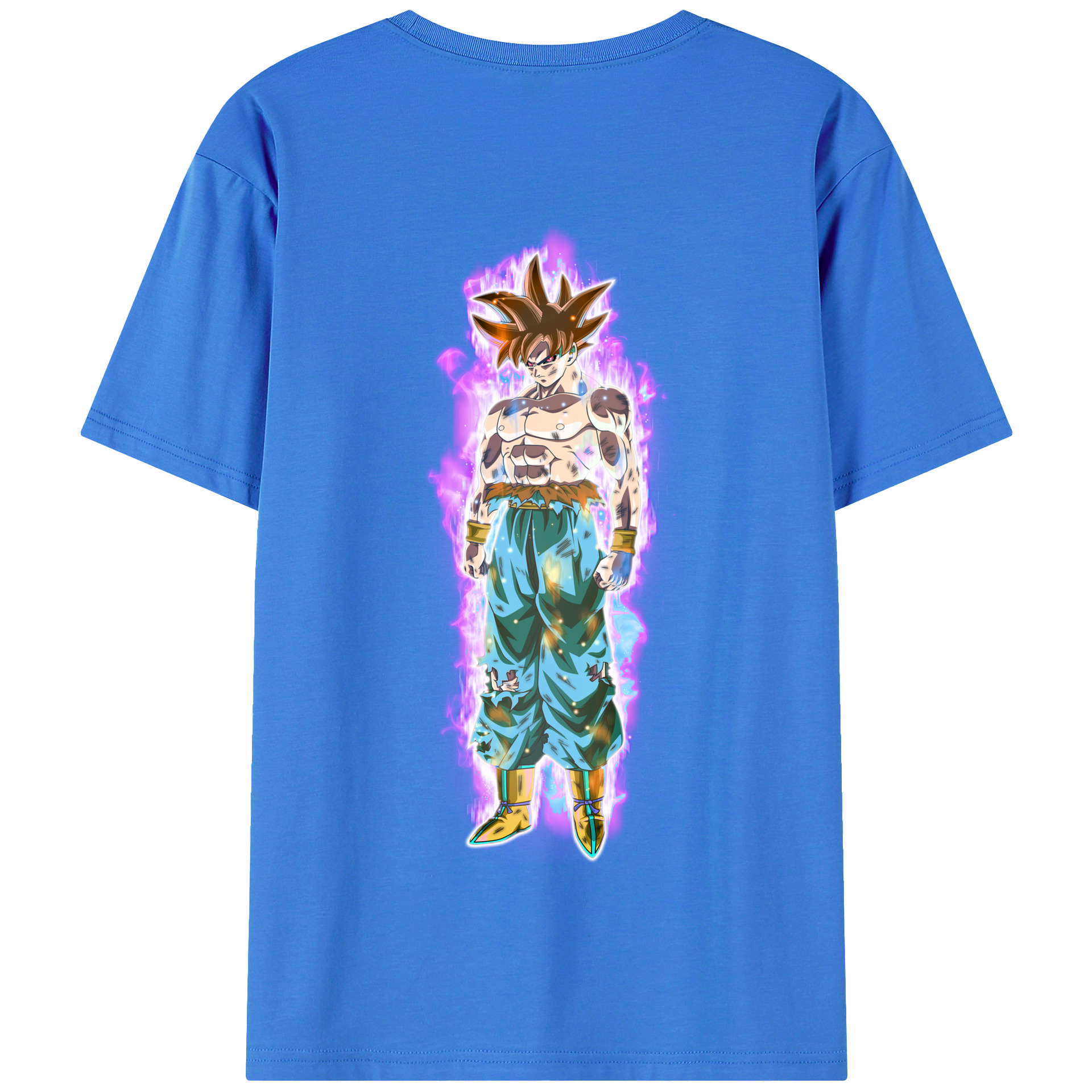 （画像用） ドラゴンボール 孫悟空（そん ごくう）Son Goku カカロット DRAGON BALL Kakarotto 綿100％半袖Tシャツ（背面プリント）
