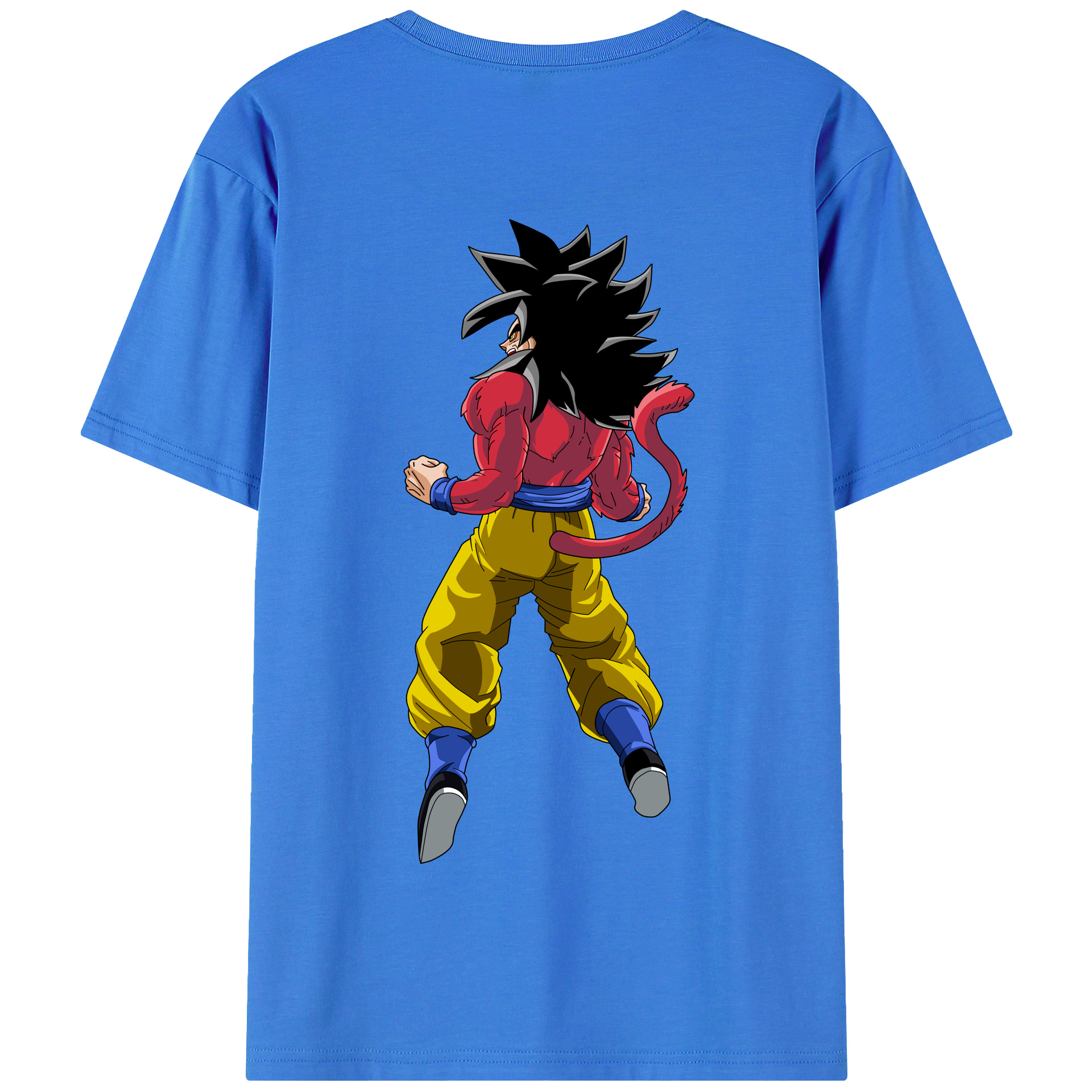 （画像用） ドラゴンボール 孫悟空（そん ごくう）Son Goku カカロット DRAGON BALL Kakarotto 綿100％半袖Tシャツ（背面プリント）