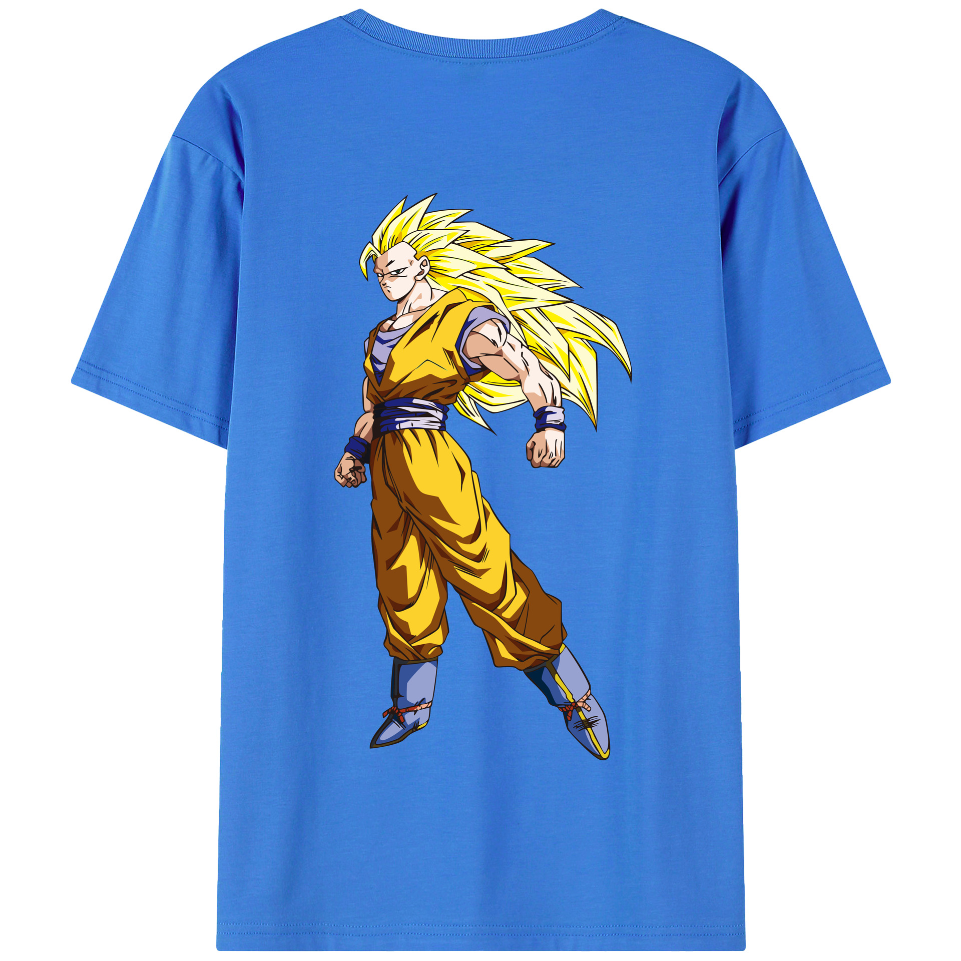 （画像用） ドラゴンボール 孫悟空（そん ごくう）Son Goku カカロット DRAGON BALL Kakarotto 綿100％半袖Tシャツ（背面プリント）