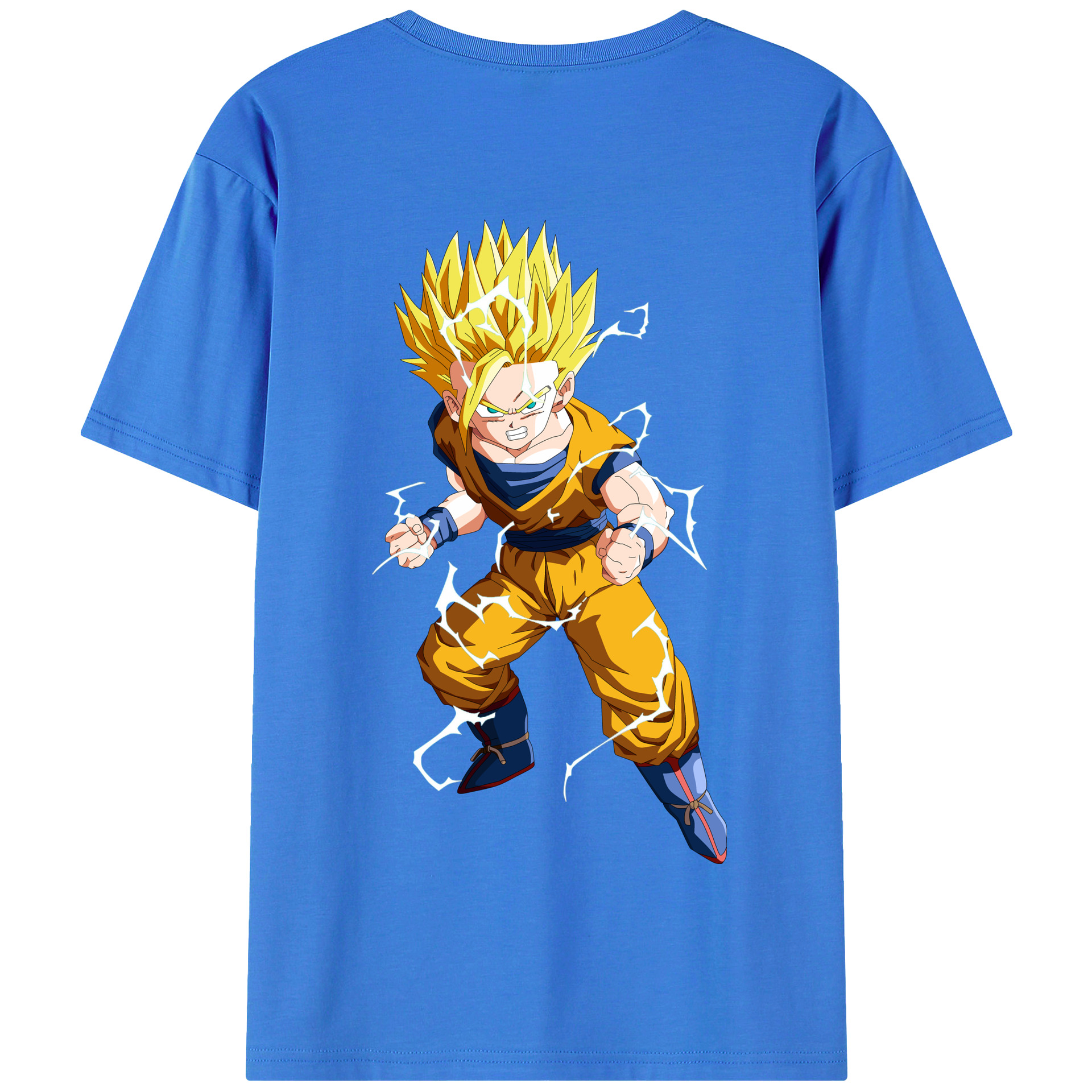 （画像用） ドラゴンボール 孫 悟飯（そんごはん）DRAGON BALL Son Gohan 綿100％半袖Tシャツ（背面プリント）