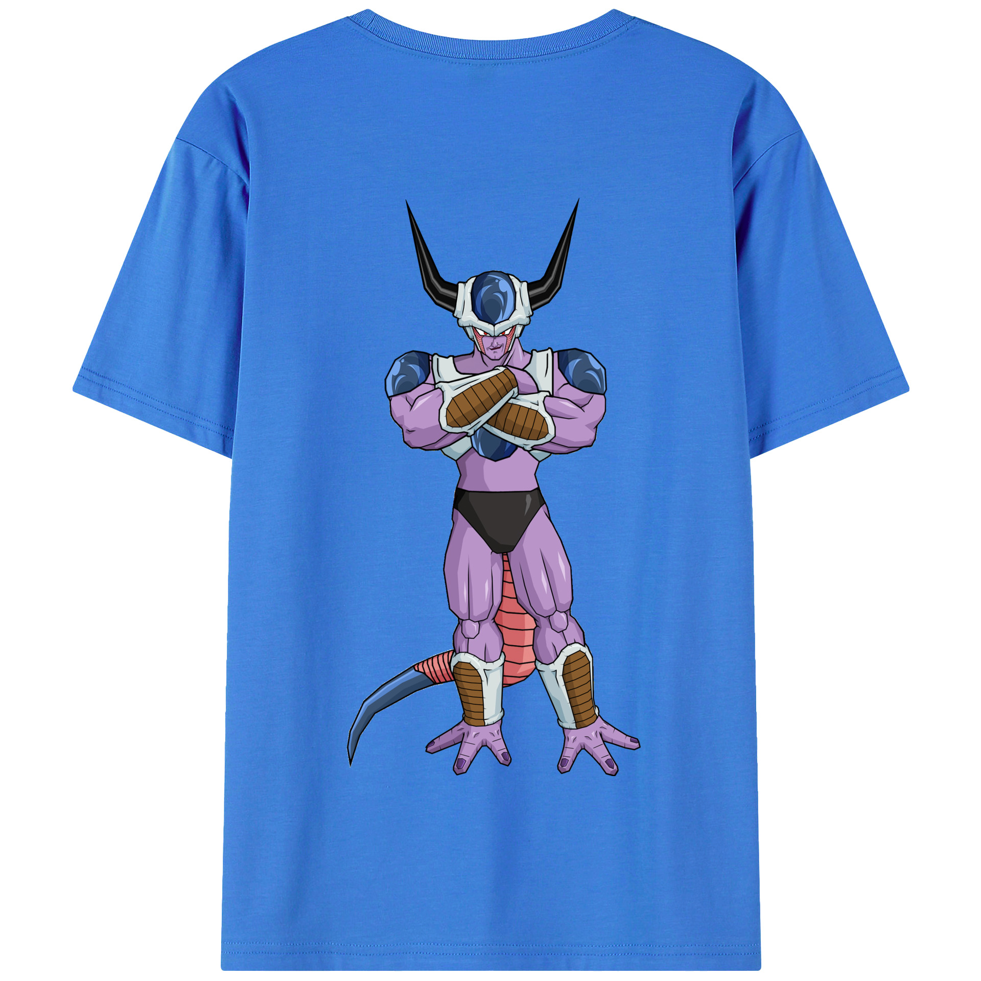 （画像用） ドラゴンボール フリーザ DRAGON BALL Frieza 綿100％半袖Tシャツ（背面プリント）