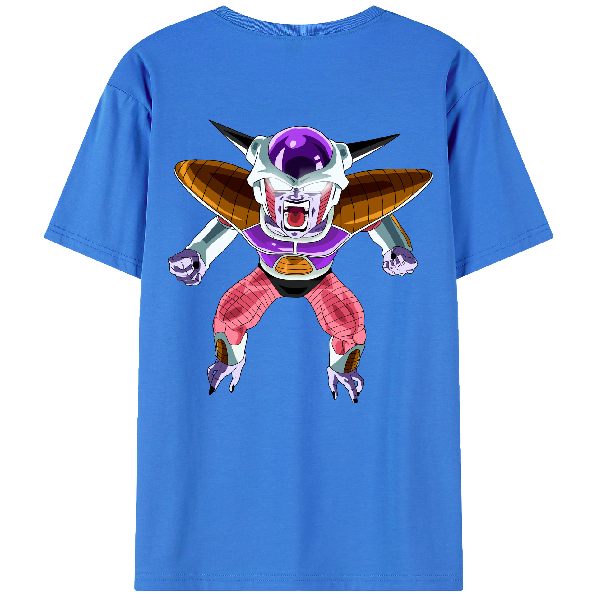 （画像用） ドラゴンボール フリーザ DRAGON BALL Frieza 綿100％半袖Tシャツ（背面プリント）