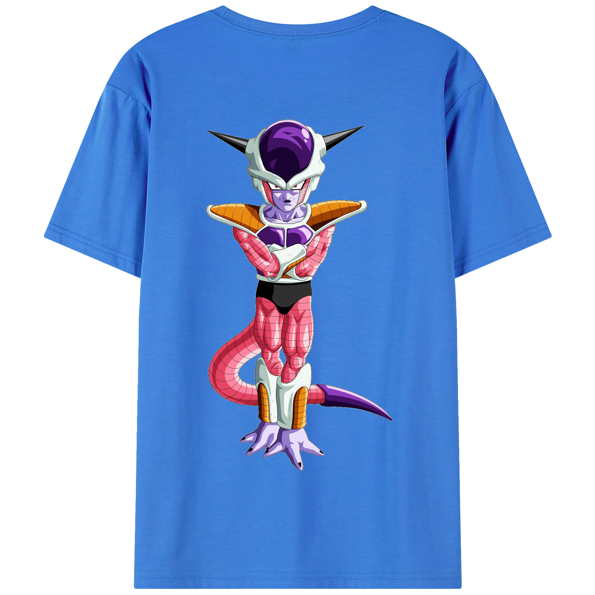 （画像用） ドラゴンボール フリーザ DRAGON BALL Frieza 綿100％半袖Tシャツ（背面プリント）