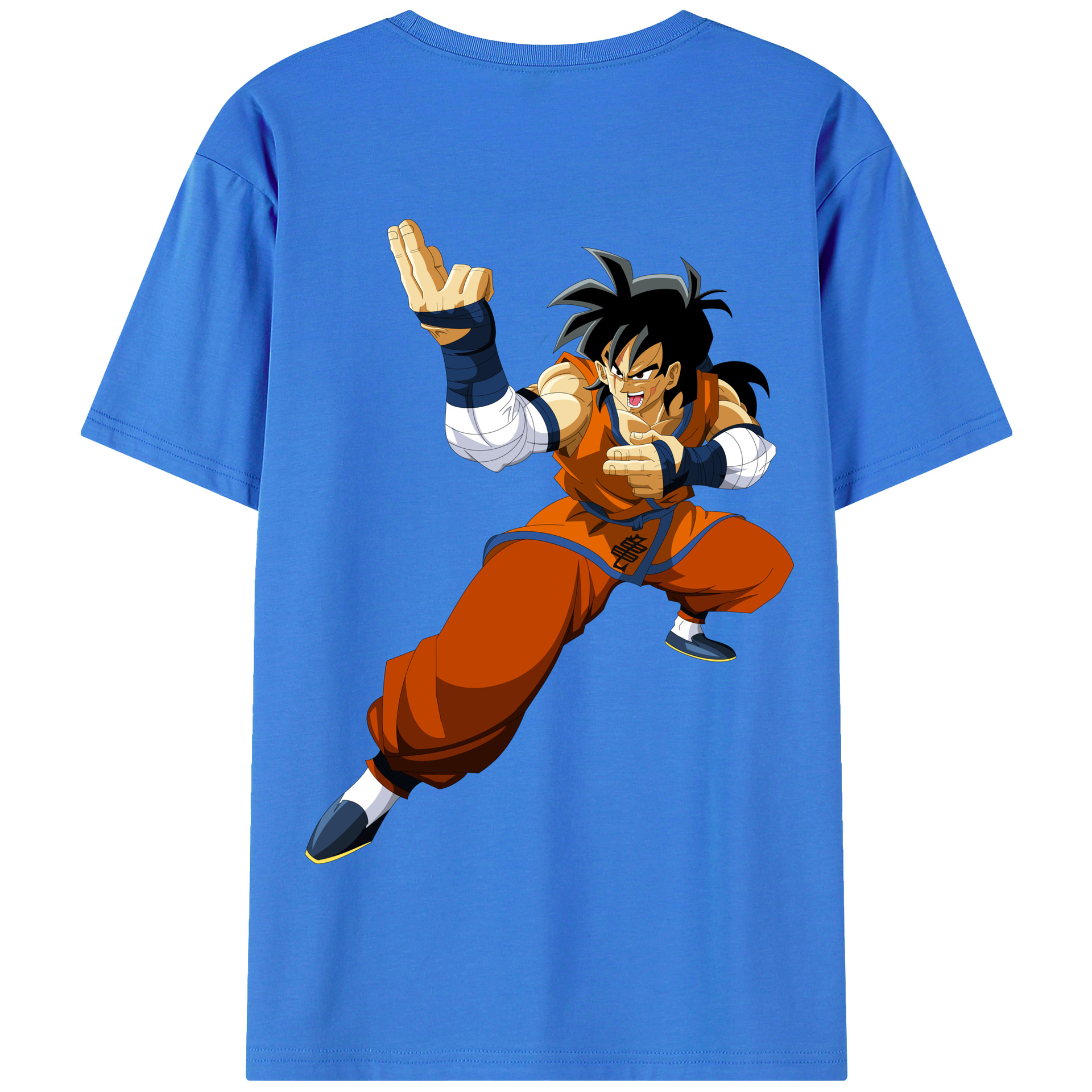 （画像用） ドラゴンボール ヤムチャ DRAGON BALL Yamcha 綿100％半袖Tシャツ（背面プリント）