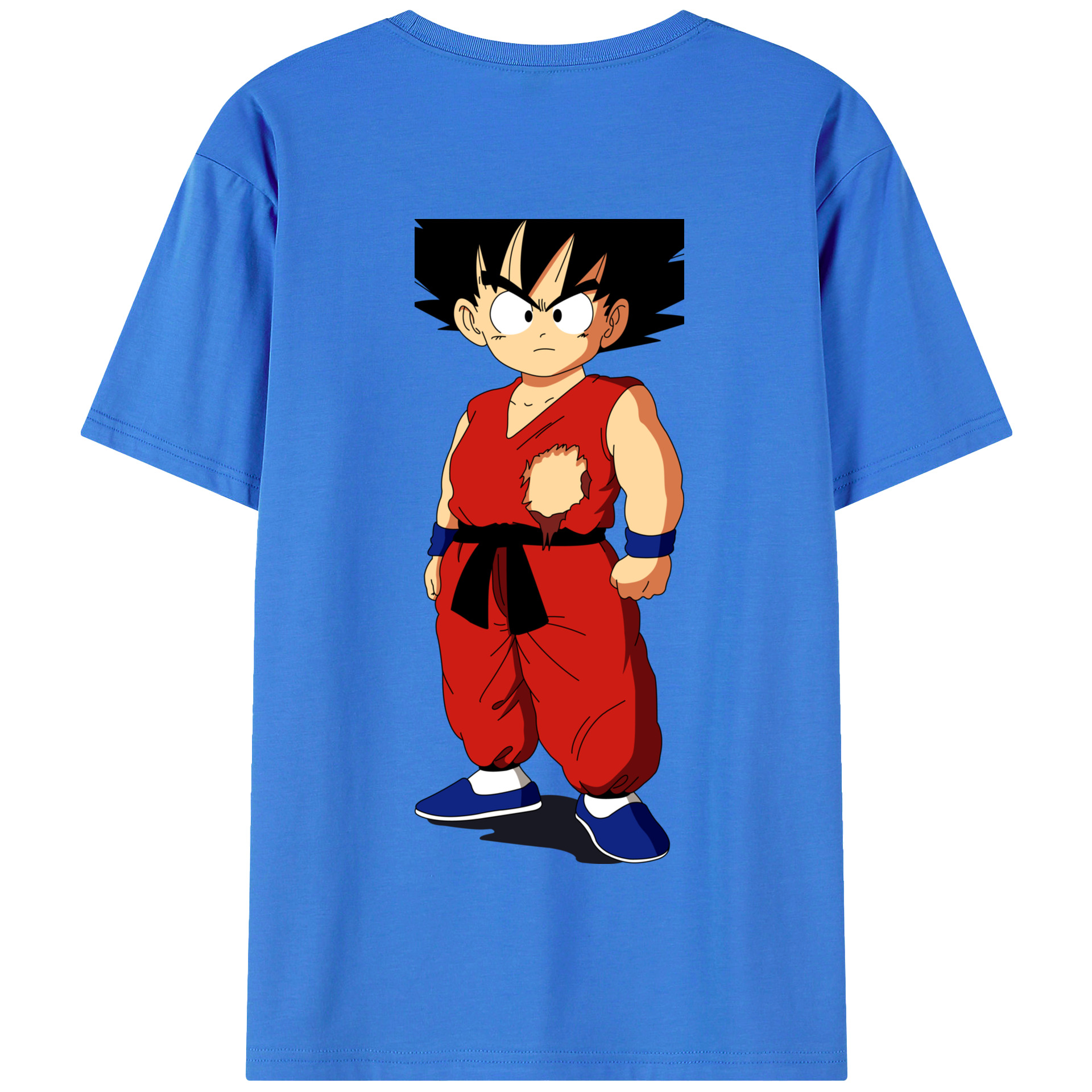 （画像用） ドラゴンボール 孫悟空（そん ごくう）Son Goku カカロット DRAGON BALL Kakarotto 綿100％半袖Tシャツ（背面プリント）