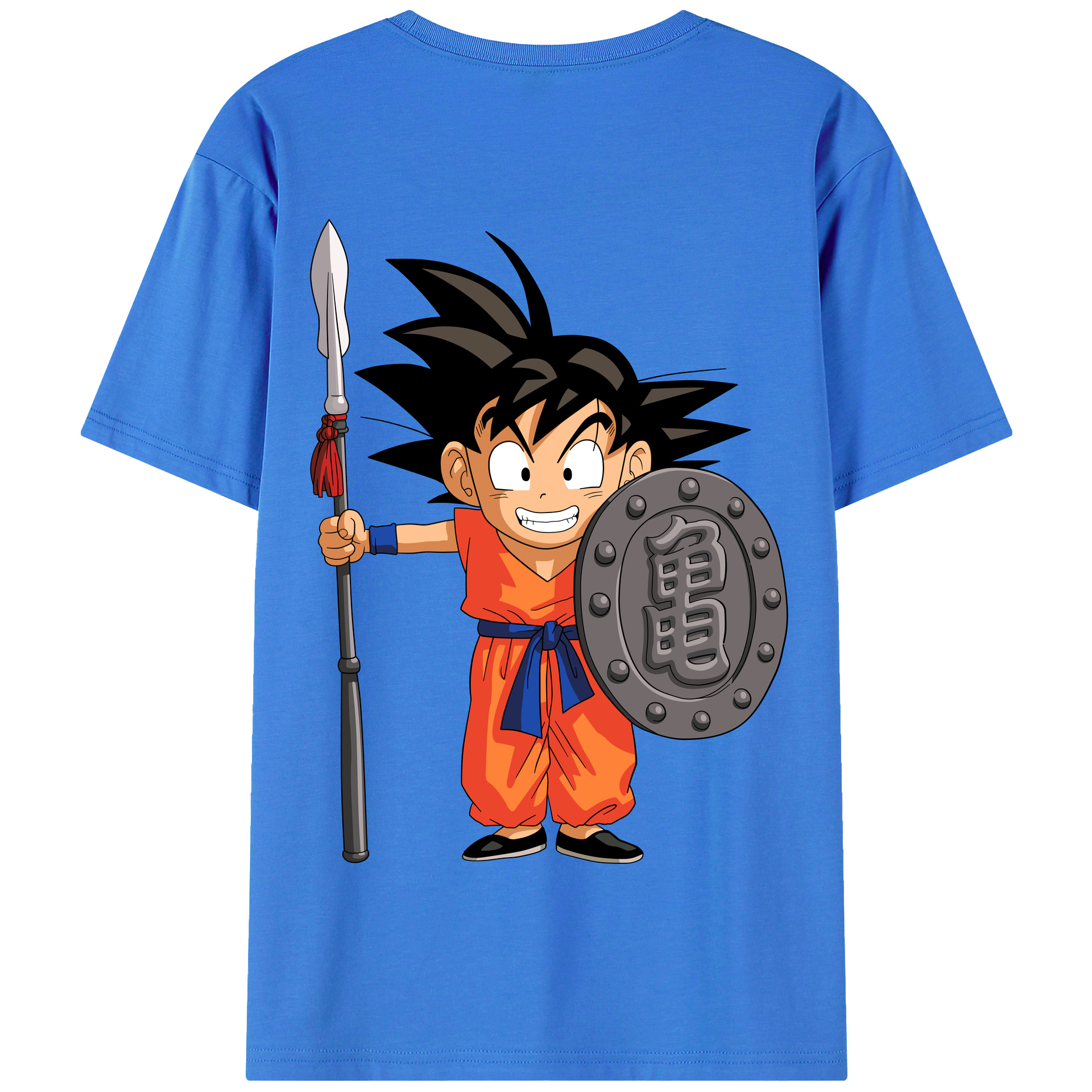 （画像用） ドラゴンボール 孫悟空（そん ごくう）Son Goku カカロット DRAGON BALL Kakarotto 綿100％半袖Tシャツ（背面プリント）