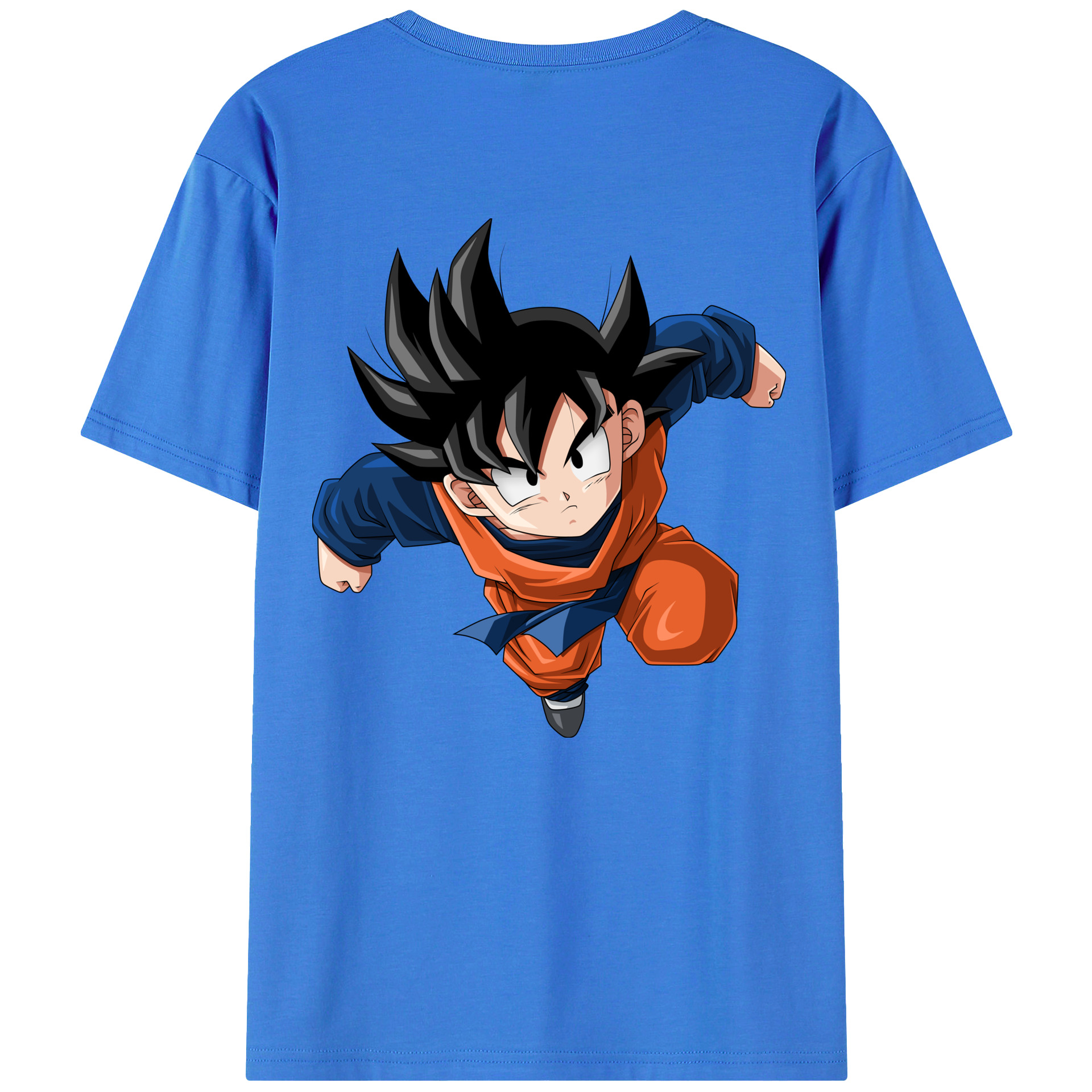 （画像用） ドラゴンボール 孫悟空（そん ごくう）Son Goku カカロット DRAGON BALL Kakarotto 綿100％半袖Tシャツ（背面プリント）
