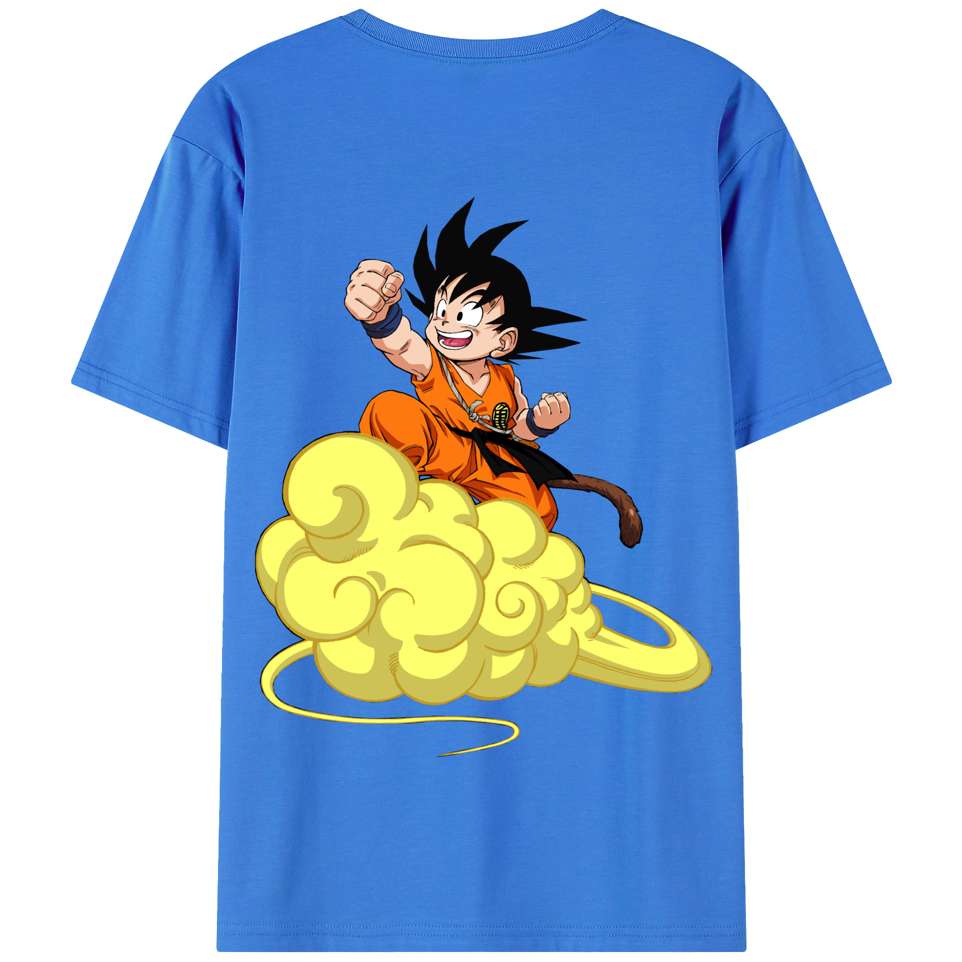 （画像用） ドラゴンボール 孫悟空（そん ごくう）Son Goku カカロット DRAGON BALL Kakarotto 綿100％半袖Tシャツ（背面プリント）