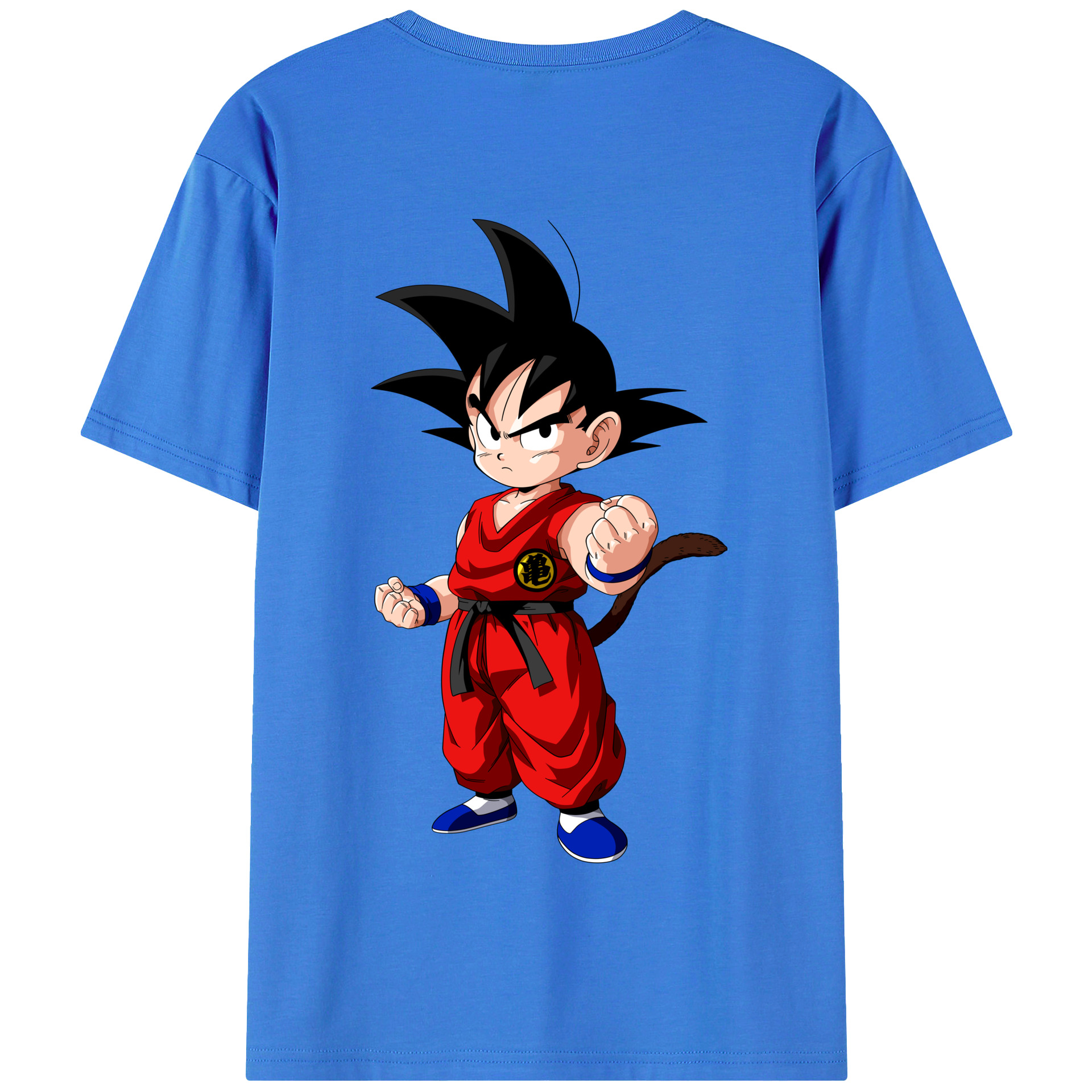 （画像用） ドラゴンボール 孫悟空（そん ごくう）Son Goku カカロット DRAGON BALL Kakarotto 綿100％半袖Tシャツ（背面プリント）