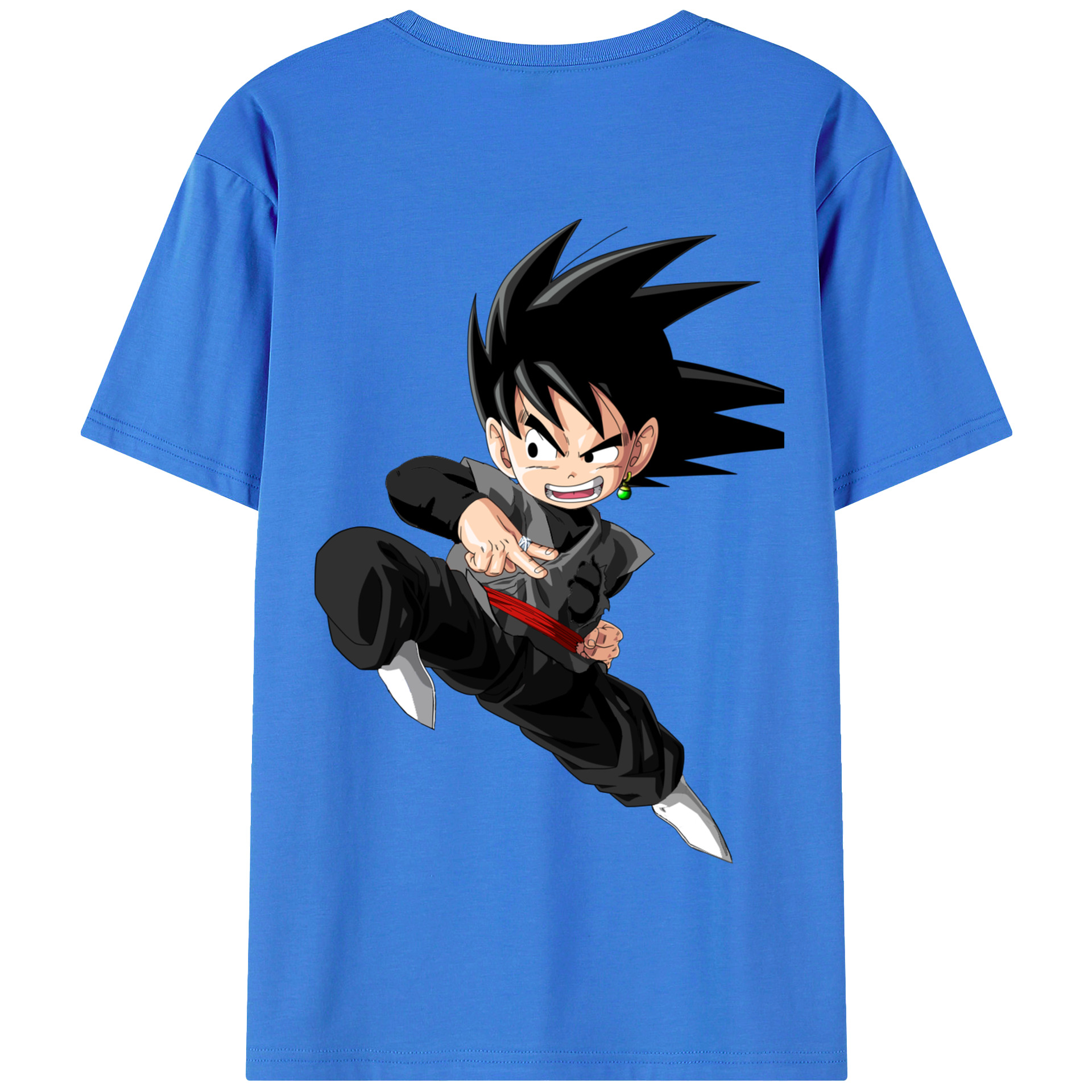 （画像用） ドラゴンボール 孫悟空（そん ごくう）Son Goku カカロット DRAGON BALL Kakarotto 綿100％半袖Tシャツ（背面プリント）