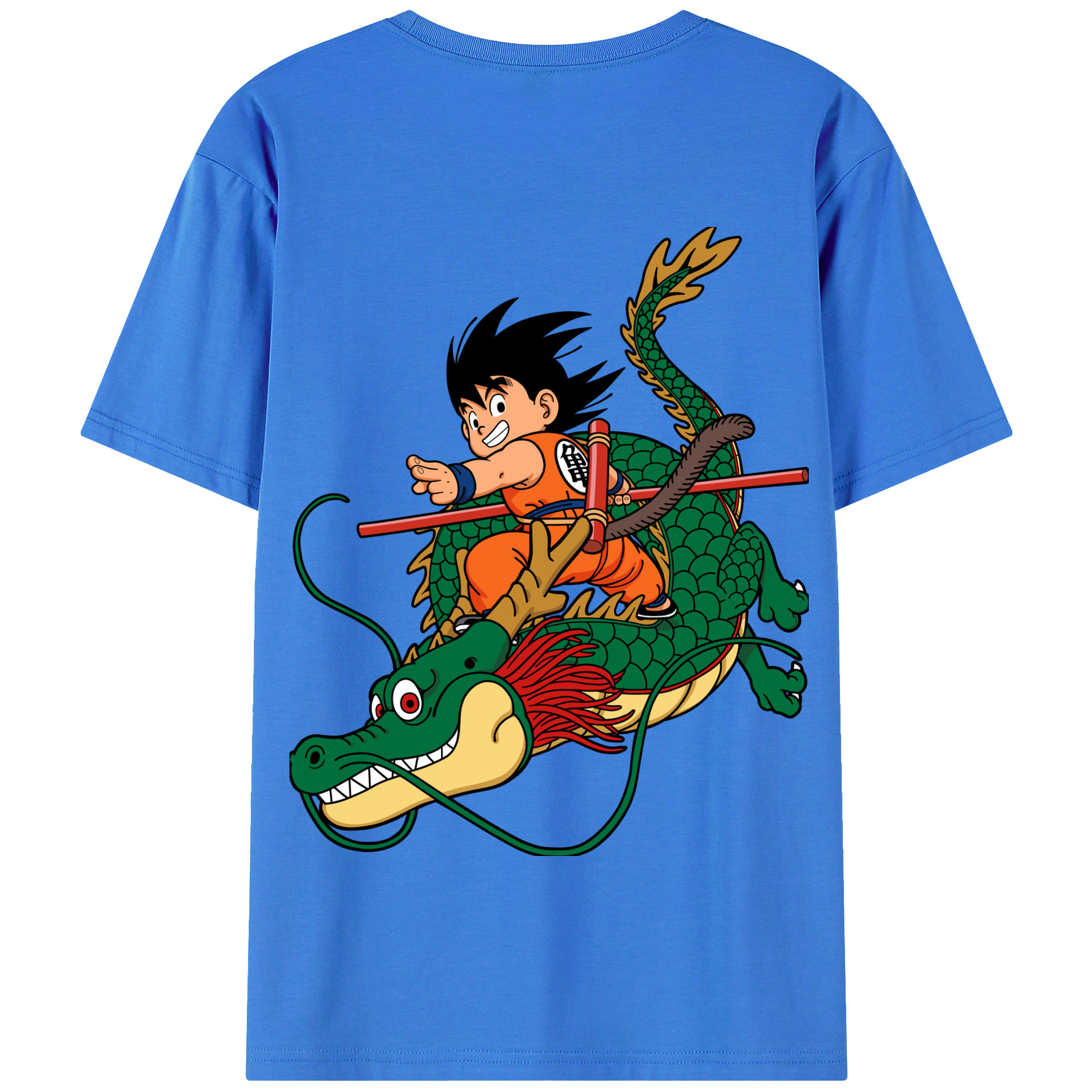 （画像用） ドラゴンボール 孫悟空（そん ごくう）Son Goku カカロット DRAGON BALL Kakarotto 綿100％半袖Tシャツ（背面プリント）
