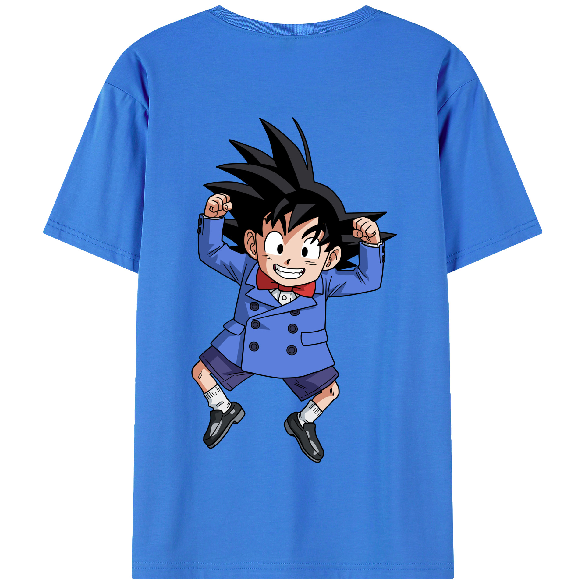 （画像用） ドラゴンボール 孫悟空（そん ごくう）Son Goku カカロット DRAGON BALL Kakarotto 綿100％半袖Tシャツ（背面プリント）
