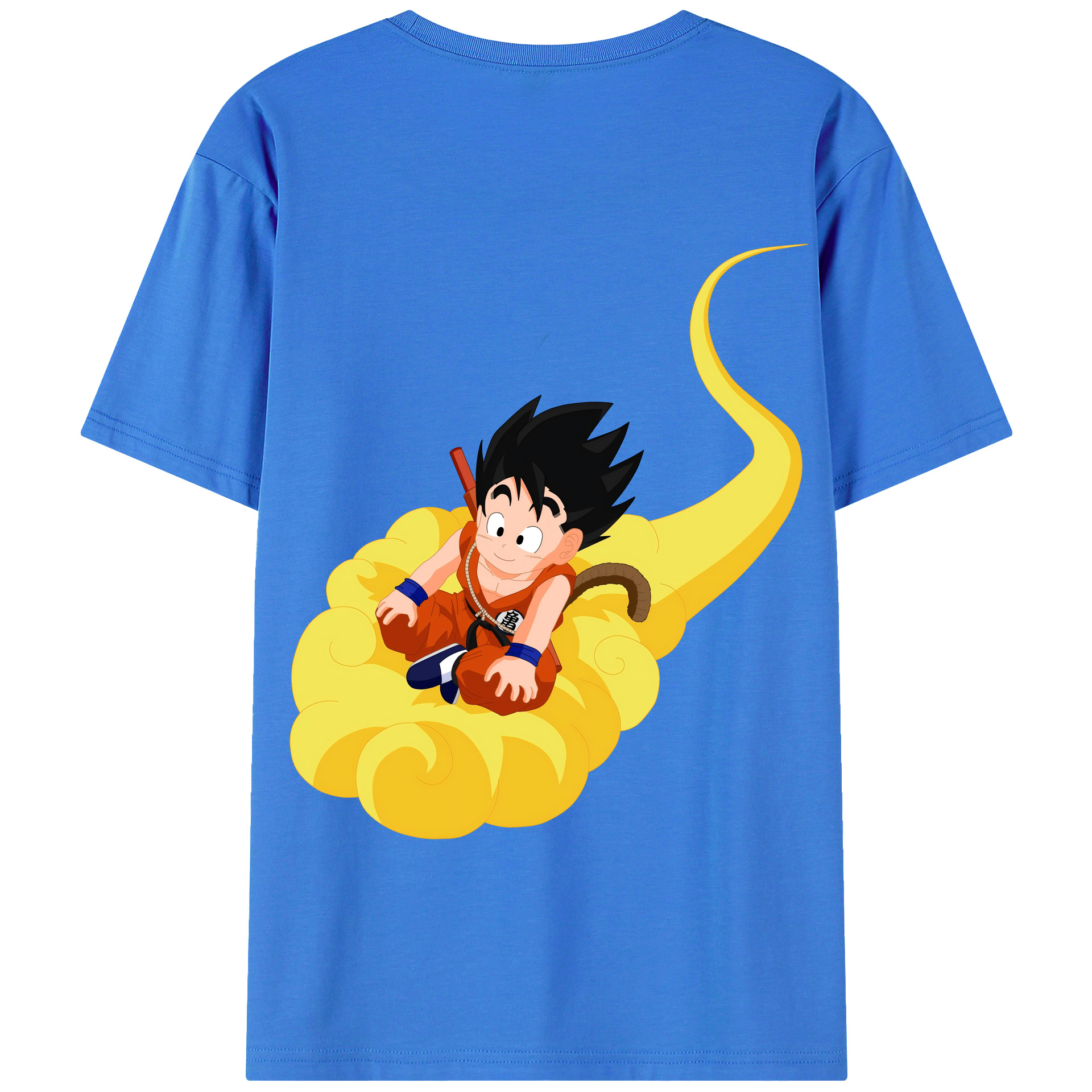 （画像用） ドラゴンボール 孫悟空（そん ごくう）Son Goku カカロット DRAGON BALL Kakarotto 綿100％半袖Tシャツ（背面プリント）