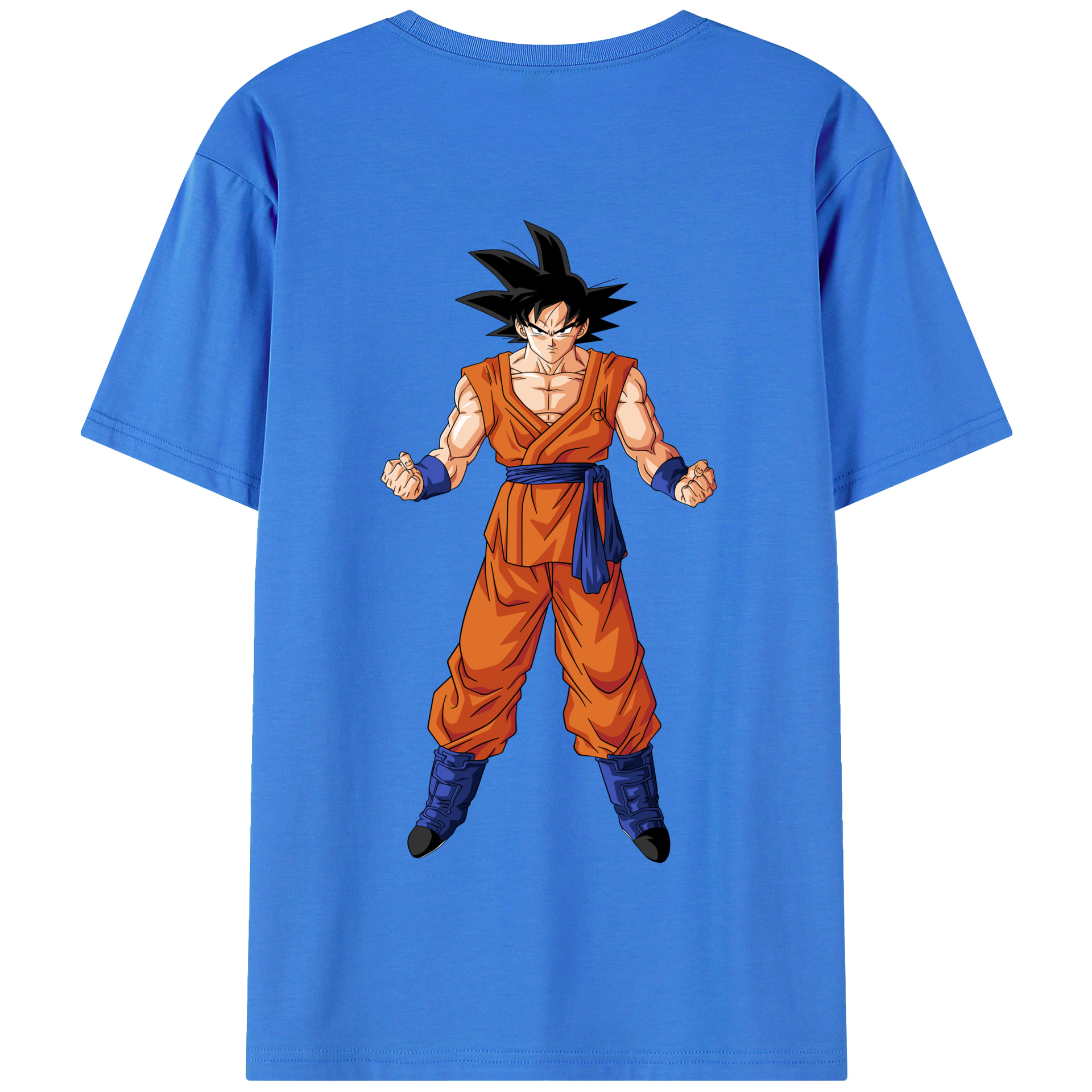 （画像用） ドラゴンボール 孫悟空（そん ごくう）Son Goku カカロット DRAGON BALL Kakarotto 綿100％半袖Tシャツ（背面プリント）