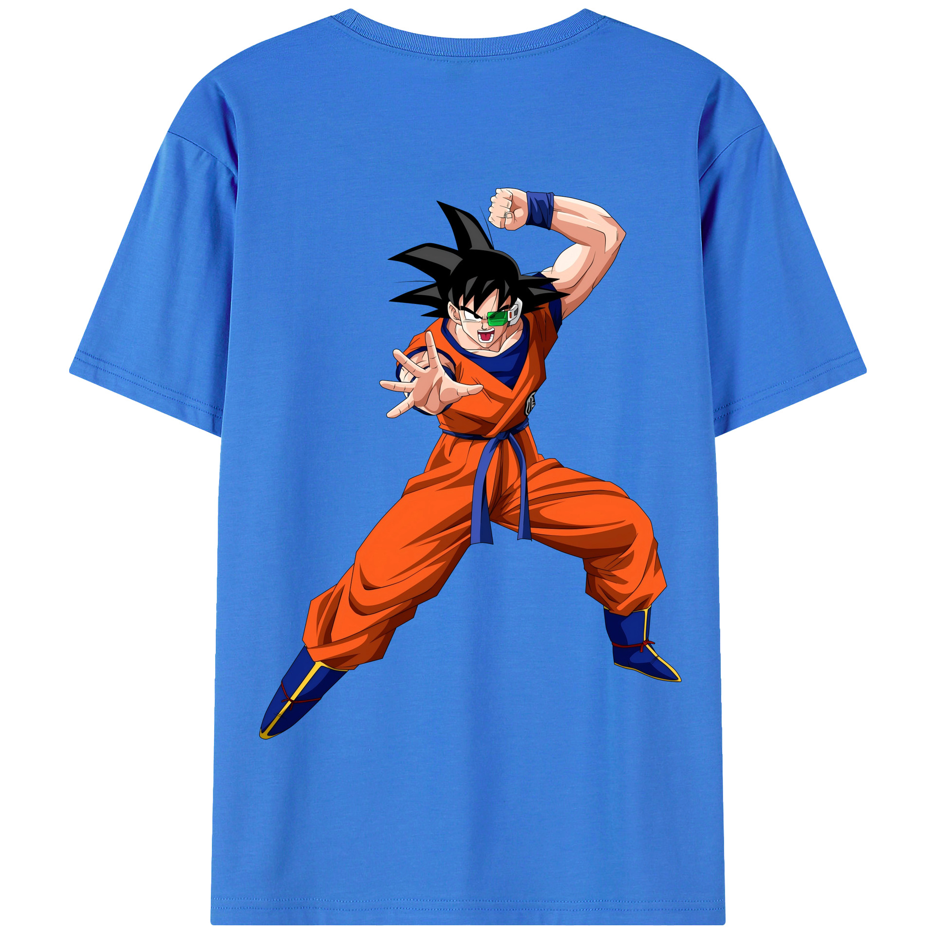 （画像用） ドラゴンボール 孫悟空（そん ごくう）Son Goku カカロット DRAGON BALL Kakarotto 綿100％半袖Tシャツ（背面プリント）