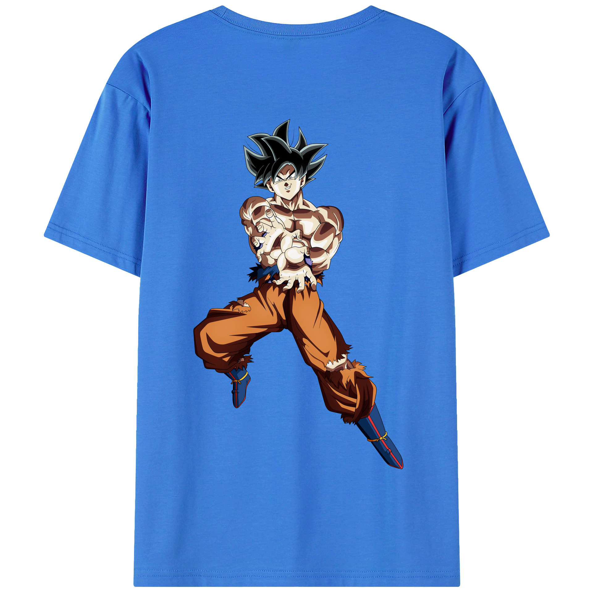 （画像用） ドラゴンボール 孫悟空（そん ごくう）Son Goku カカロット DRAGON BALL Kakarotto 綿100％半袖Tシャツ（背面プリント）