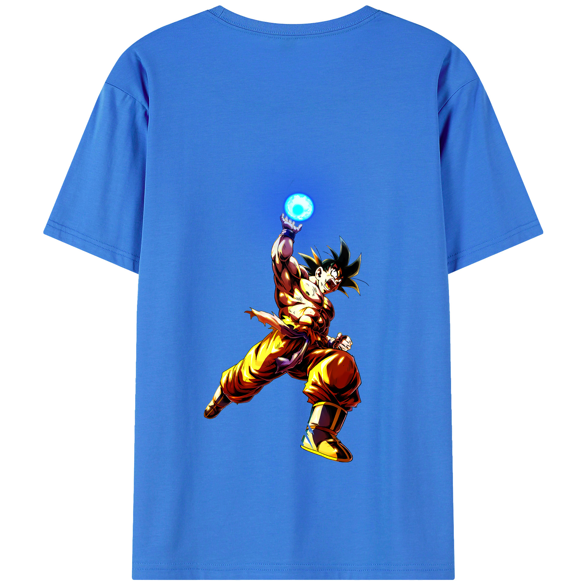（画像用） ドラゴンボール 孫悟空（そん ごくう）Son Goku カカロット DRAGON BALL Kakarotto 綿100％半袖Tシャツ（背面プリント）