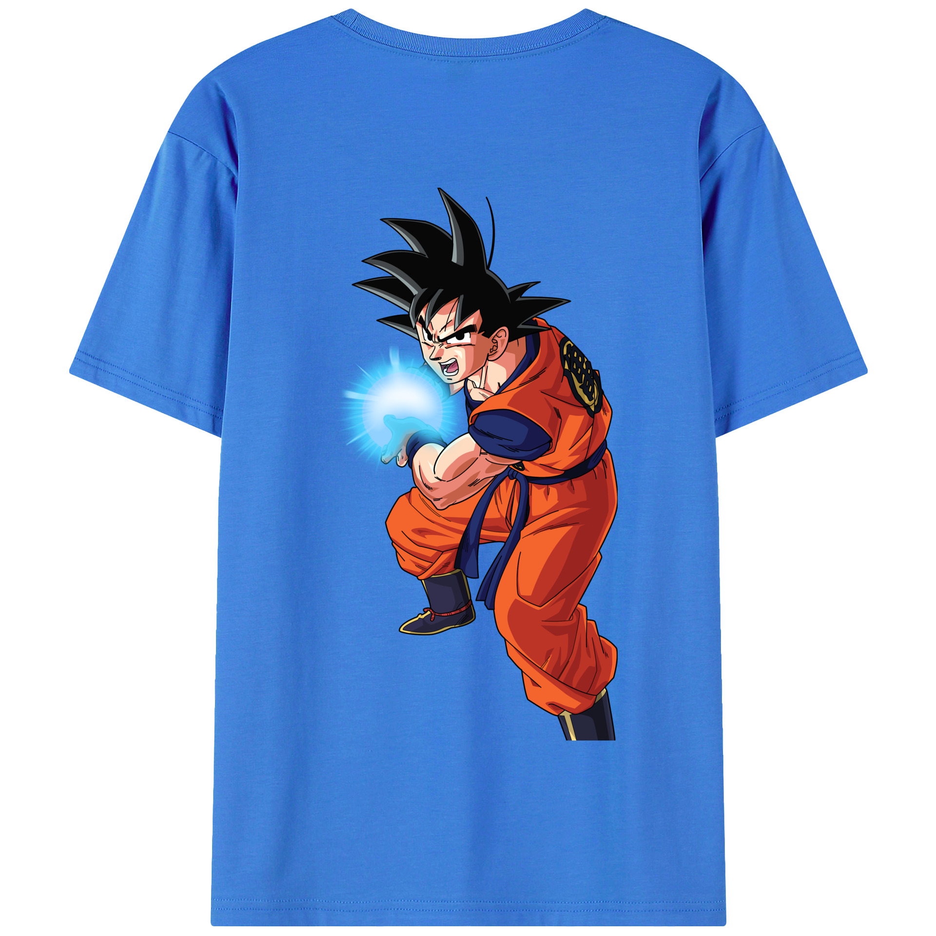 （画像用） ドラゴンボール 孫悟空（そん ごくう）Son Goku カカロット DRAGON BALL Kakarotto 綿100％半袖Tシャツ（背面プリント）