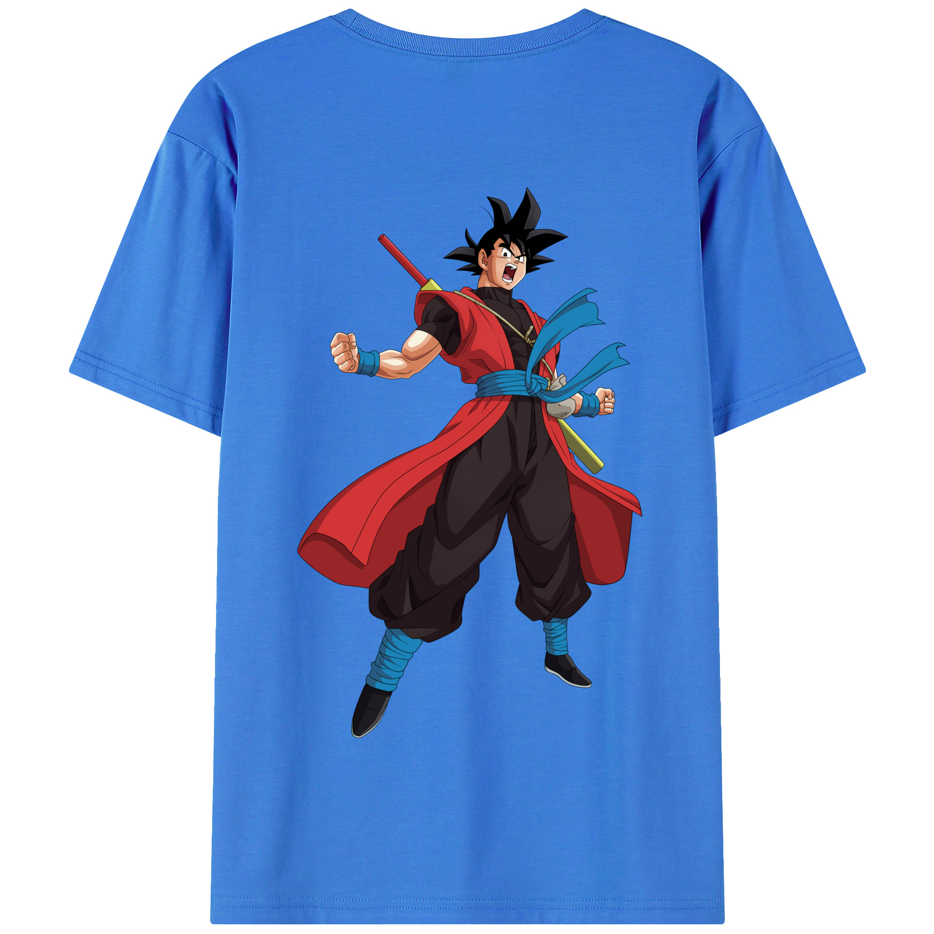 （画像用） ドラゴンボール 孫悟空（そん ごくう）Son Goku カカロット DRAGON BALL Kakarotto 綿100％半袖Tシャツ（背面プリント）