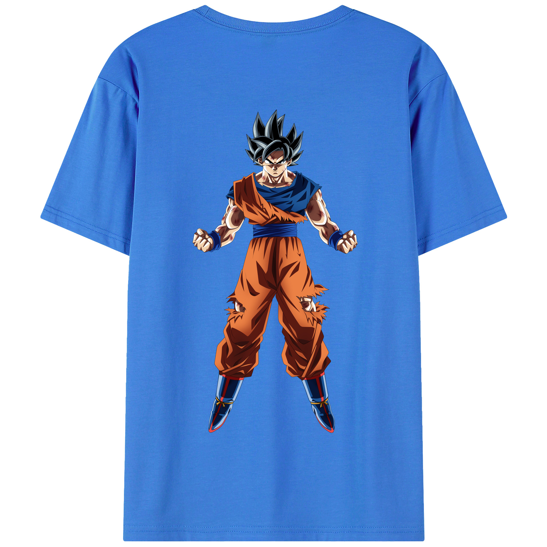 （画像用） ドラゴンボール 孫悟空（そん ごくう）Son Goku カカロット DRAGON BALL Kakarotto 綿100％半袖Tシャツ（背面プリント）