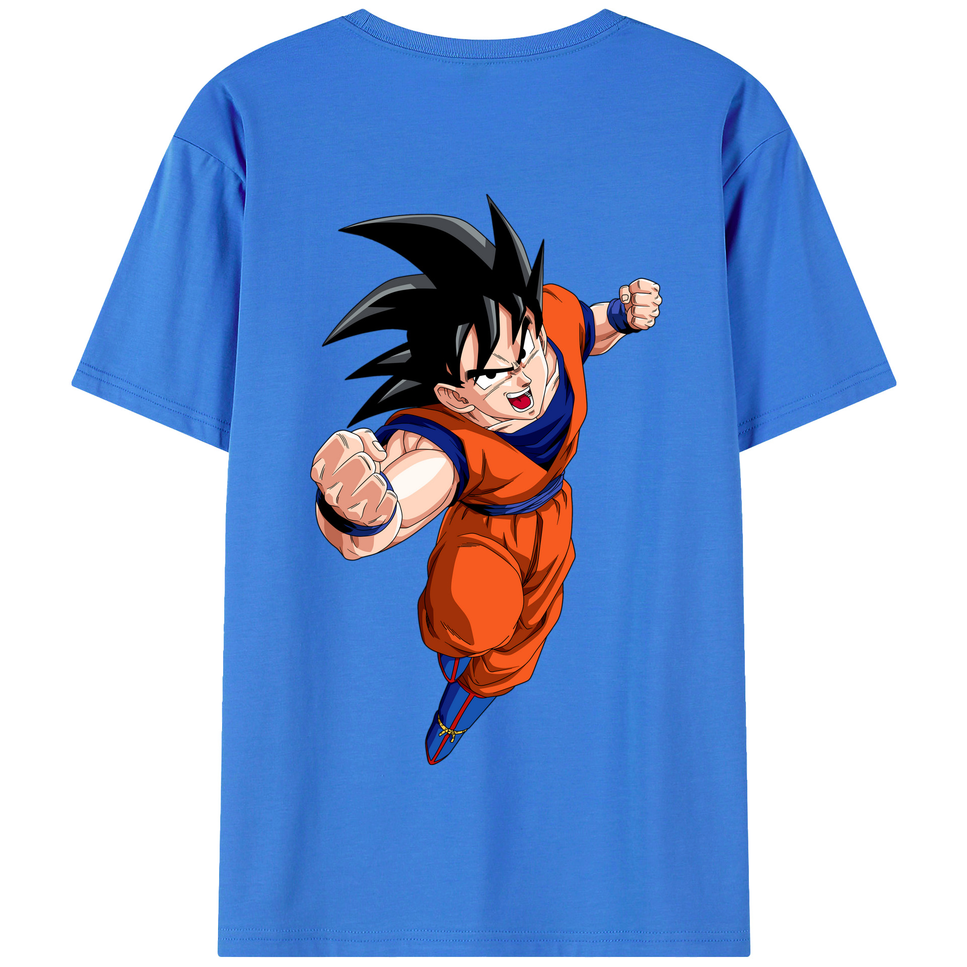 （画像用） ドラゴンボール 孫悟空（そん ごくう）Son Goku カカロット DRAGON BALL Kakarotto 綿100％半袖Tシャツ（背面プリント）