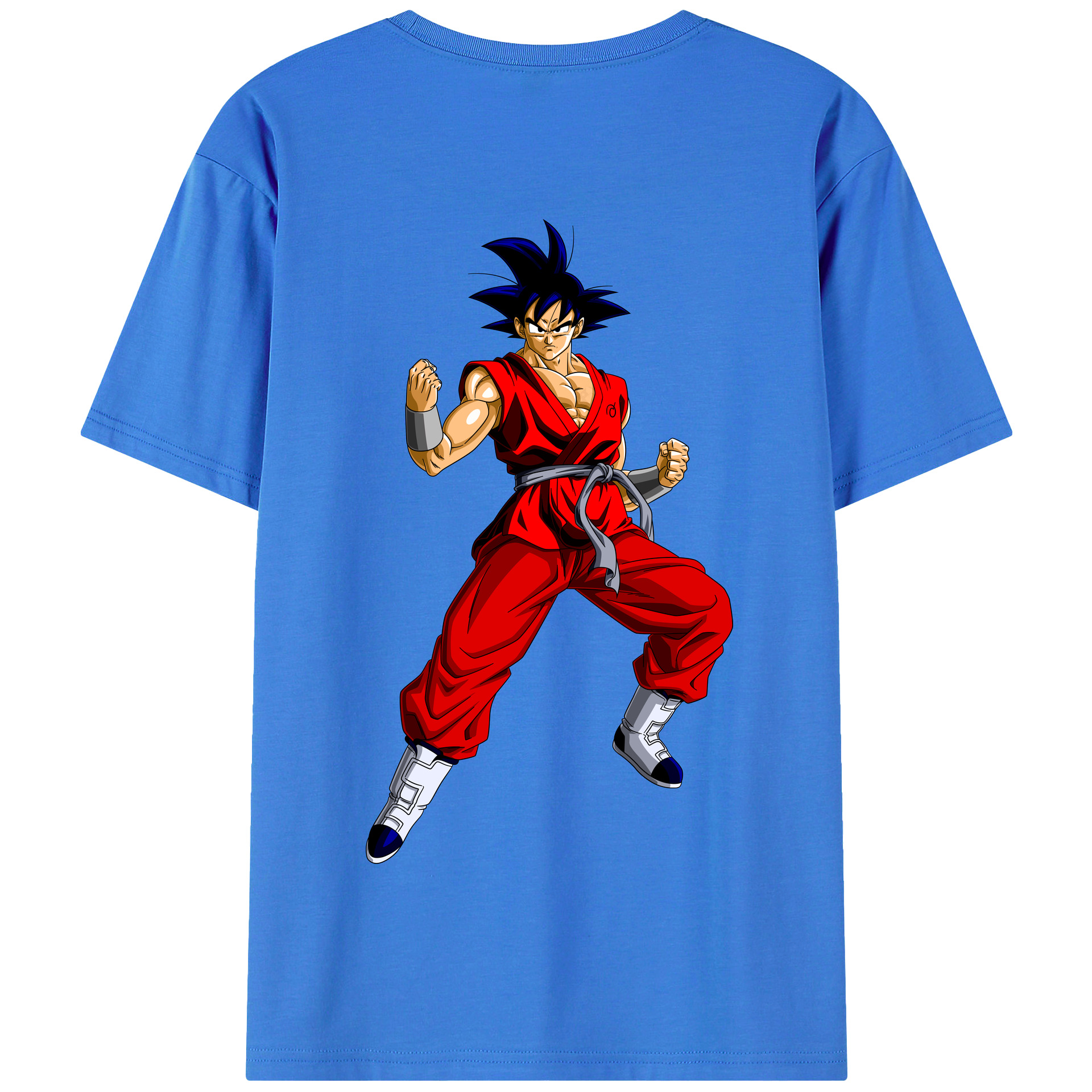 （画像用） ドラゴンボール 孫悟空（そん ごくう）Son Goku カカロット DRAGON BALL Kakarotto 綿100％半袖Tシャツ（背面プリント）