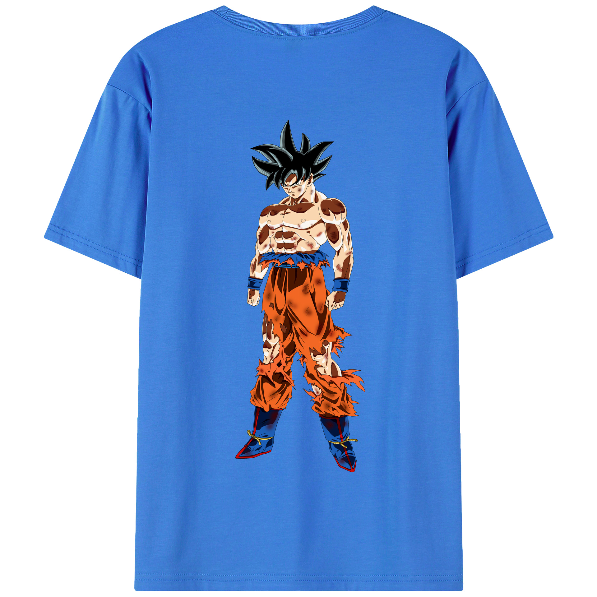 （画像用） ドラゴンボール 孫悟空（そん ごくう）Son Goku カカロット DRAGON BALL Kakarotto 綿100％半袖Tシャツ（背面プリント）