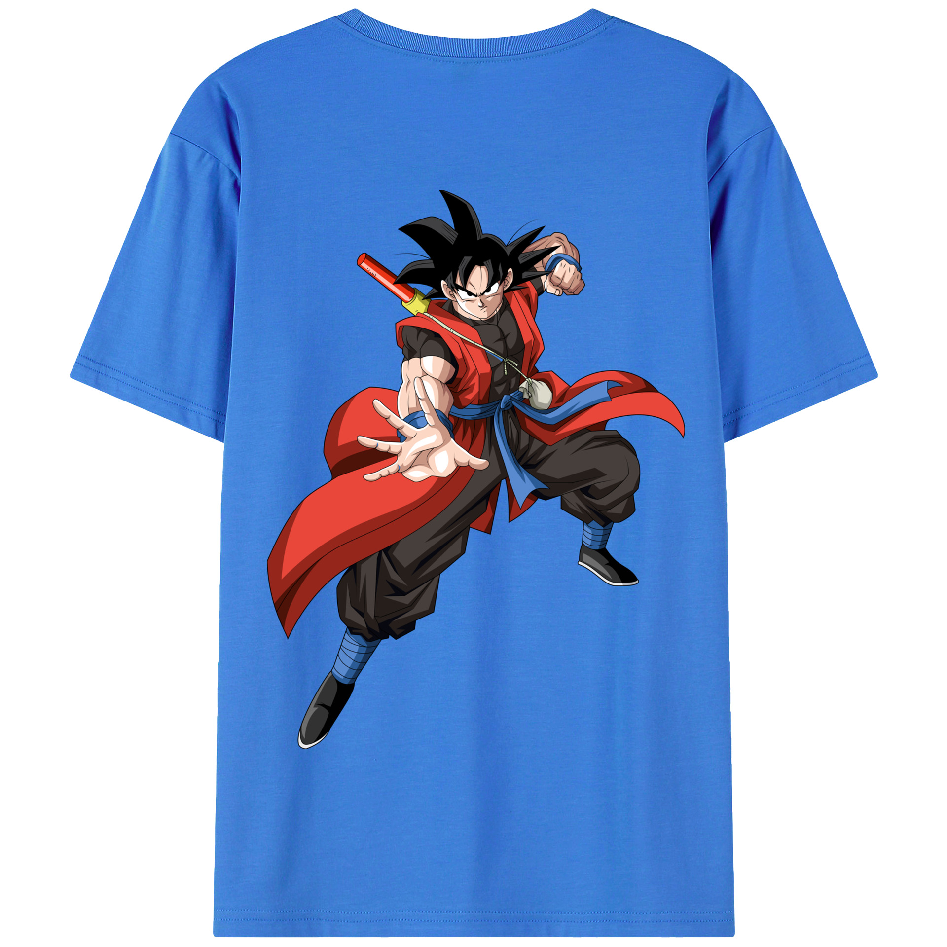（画像用） ドラゴンボール 孫悟空（そん ごくう）Son Goku カカロット DRAGON BALL Kakarotto 綿100％半袖Tシャツ（背面プリント）