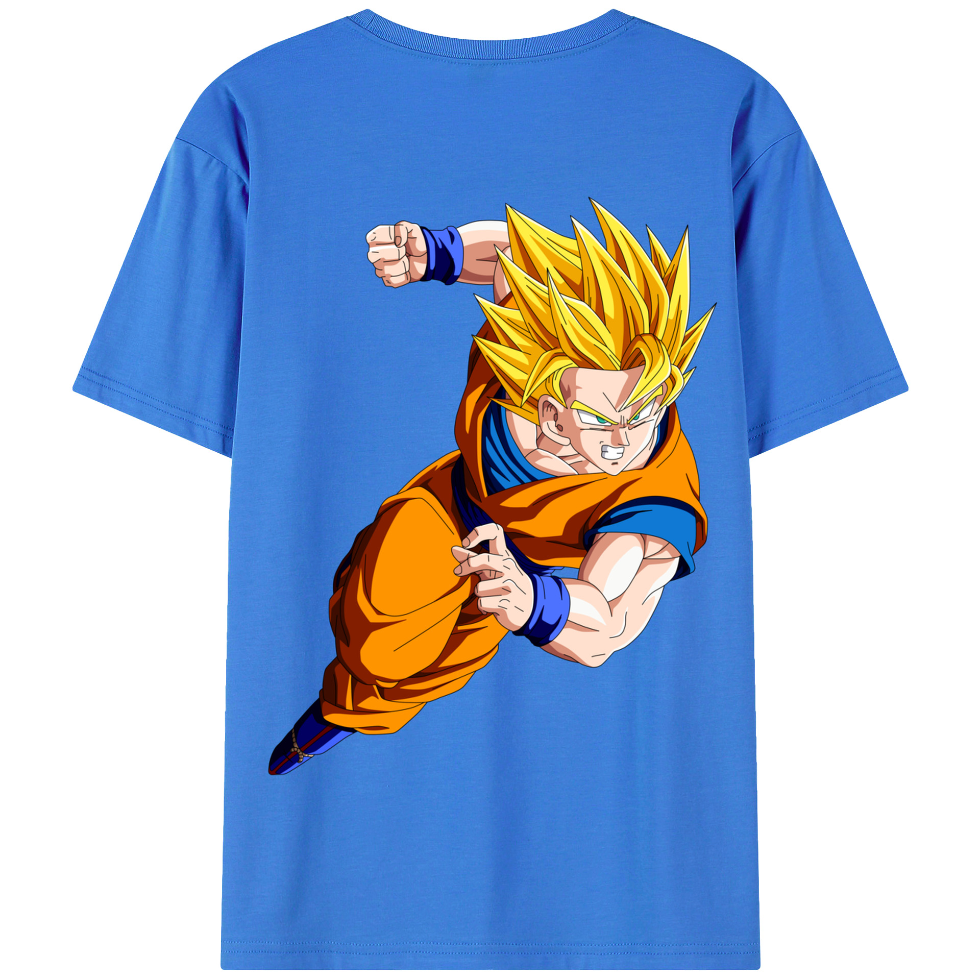 （画像用） ドラゴンボール 孫悟空（そん ごくう）Son Goku カカロット DRAGON BALL Kakarotto 綿100％半袖Tシャツ（背面プリント）