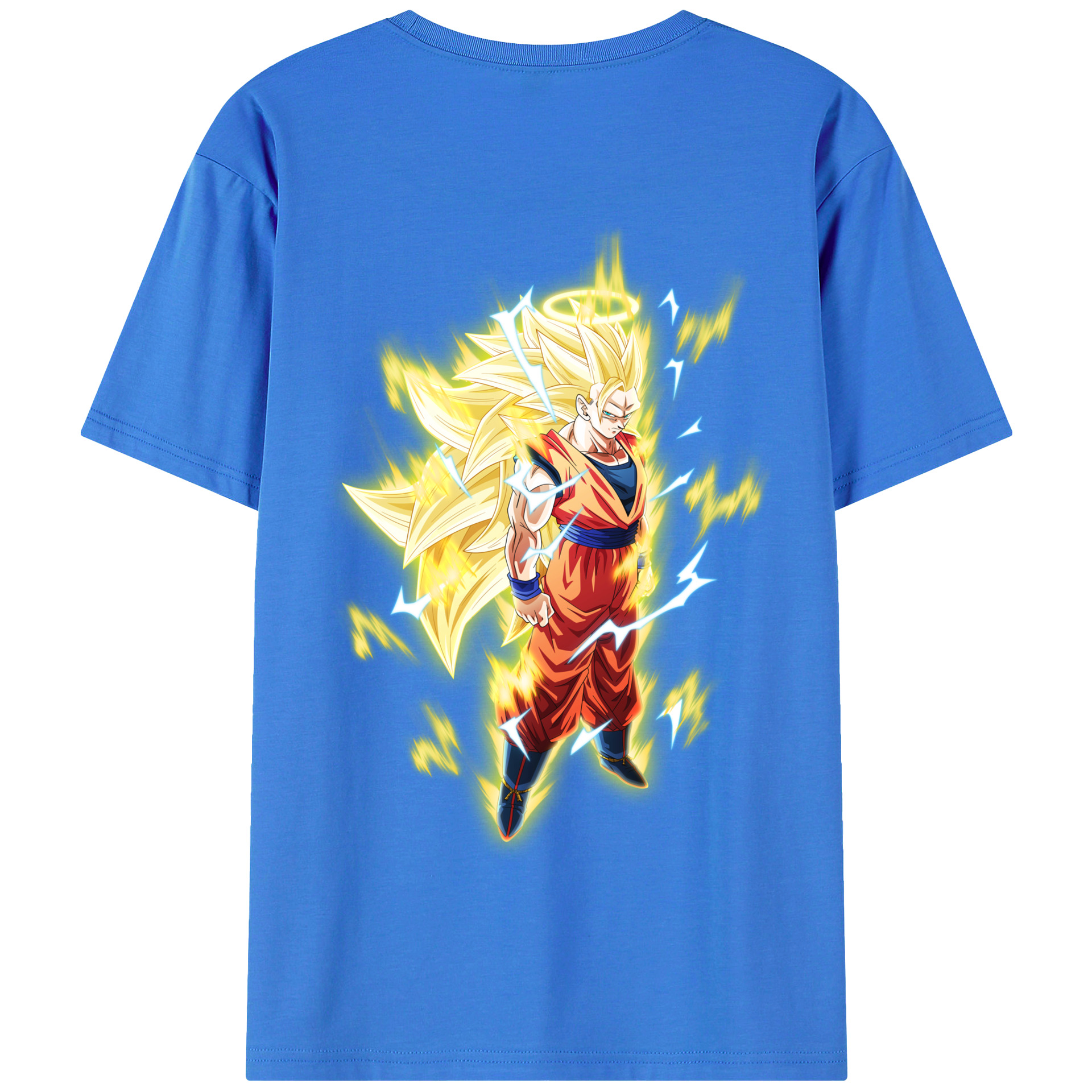 （画像用） ドラゴンボール 孫悟空（そん ごくう）Son Goku カカロット DRAGON BALL Kakarotto 綿100％半袖Tシャツ（背面プリント）