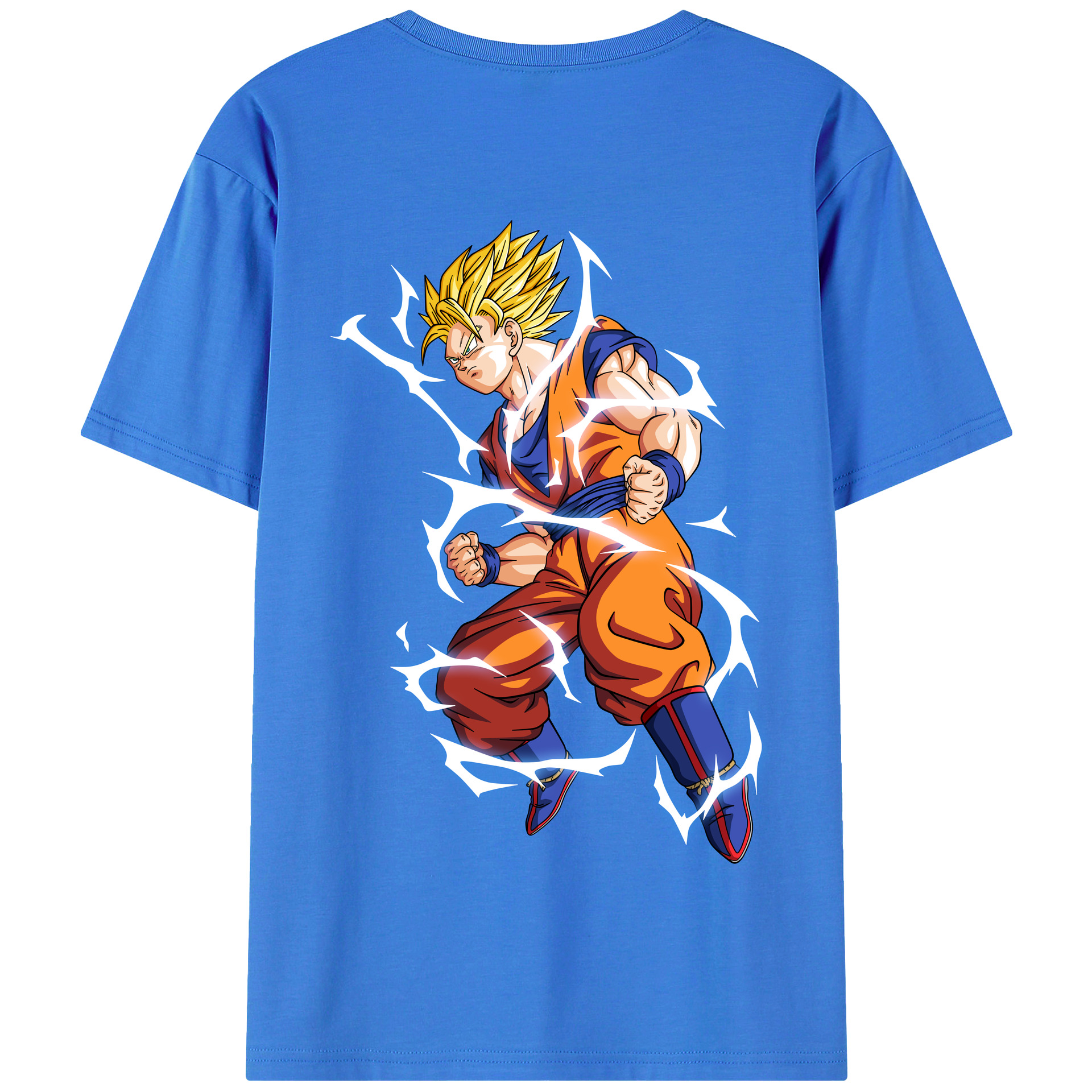（画像用） ドラゴンボール 孫悟空（そん ごくう）Son Goku カカロット DRAGON BALL Kakarotto 綿100％半袖Tシャツ（背面プリント）