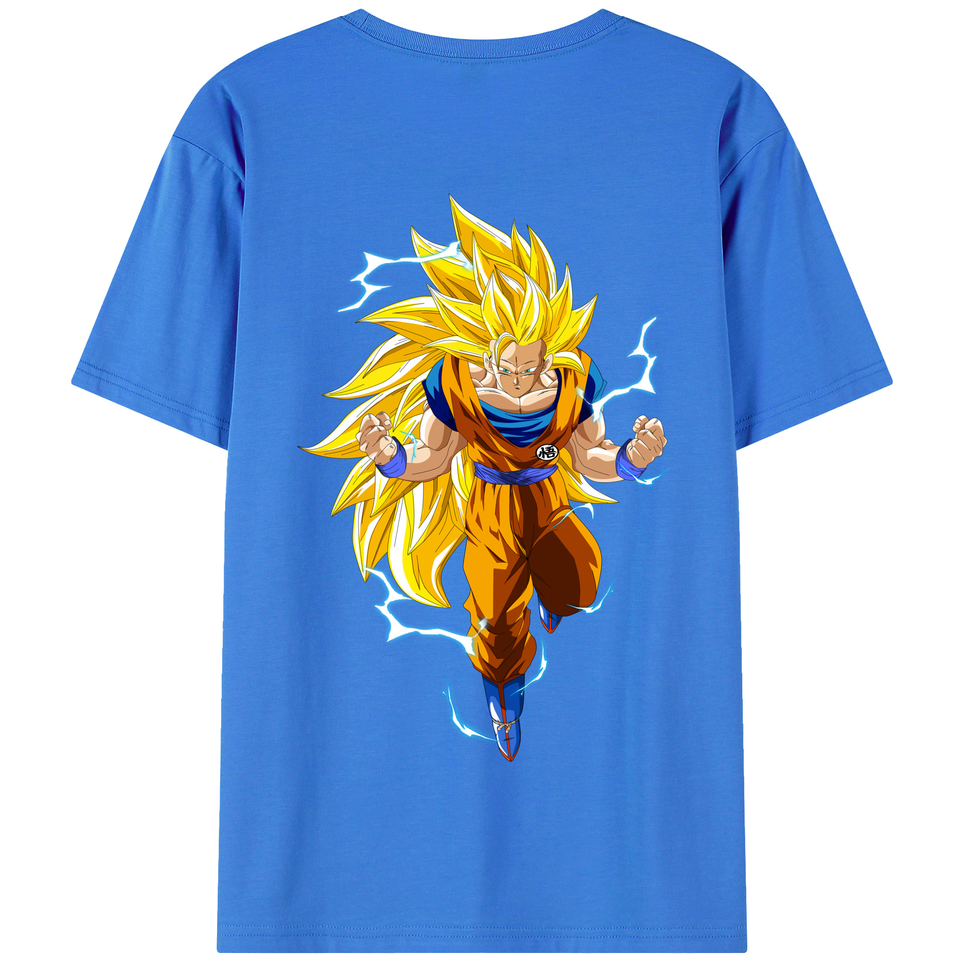 （画像用） ドラゴンボール 孫悟空（そん ごくう）Son Goku カカロット DRAGON BALL Kakarotto 綿100％半袖Tシャツ（背面プリント）