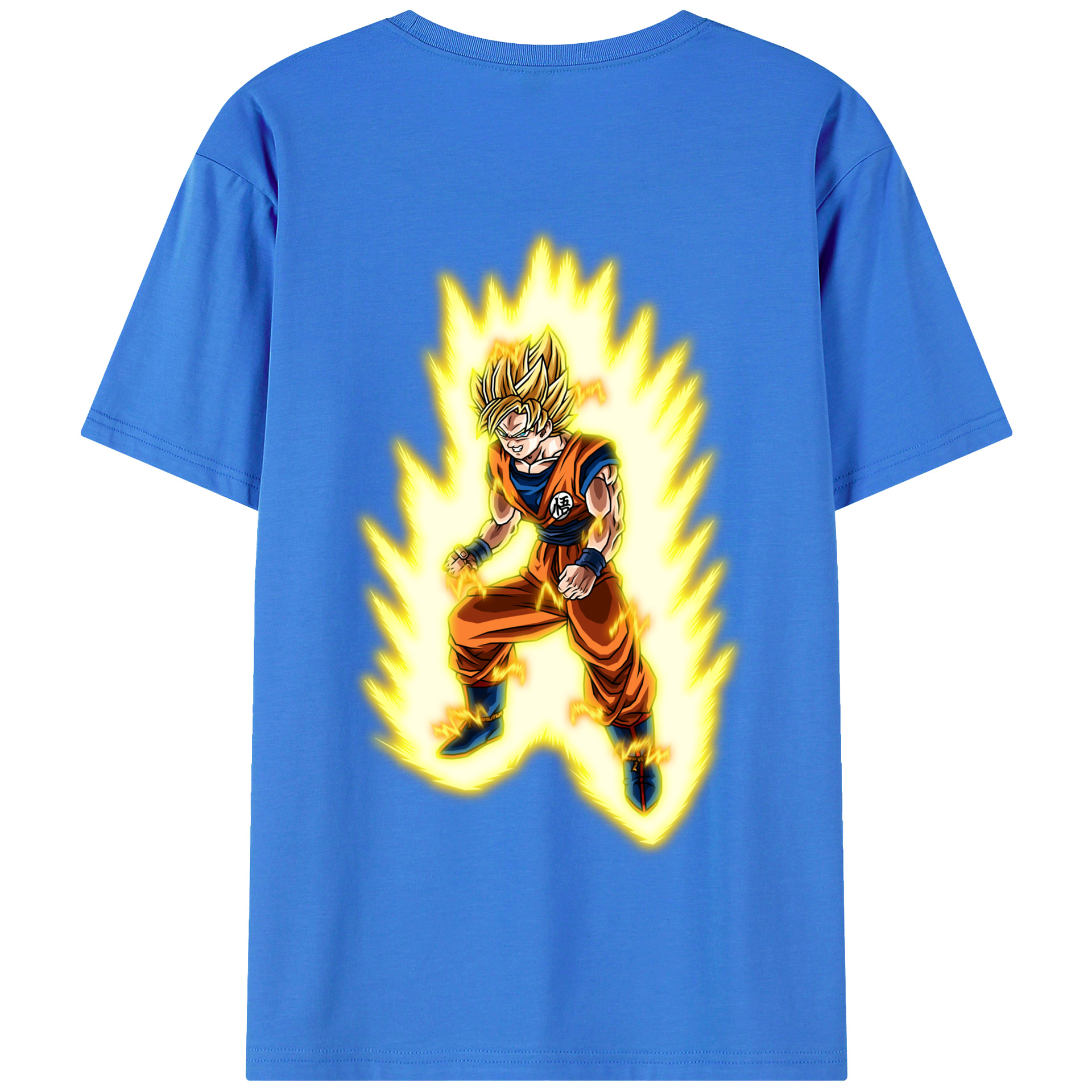 （画像用） ドラゴンボール 孫悟空（そん ごくう）Son Goku カカロット DRAGON BALL Kakarotto 綿100％半袖Tシャツ（背面プリント）