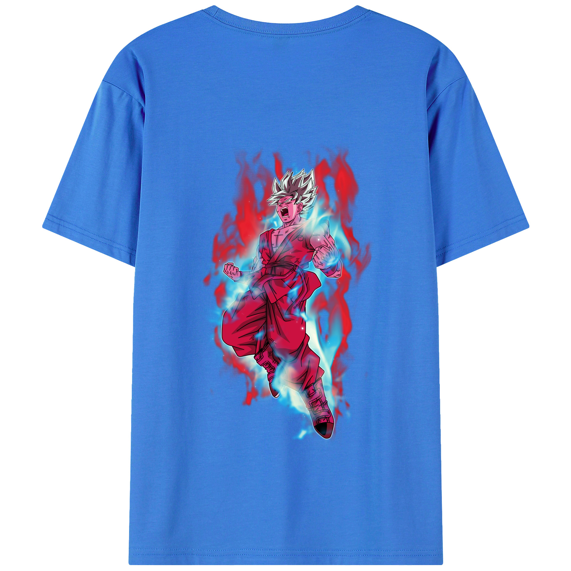 （画像用） ドラゴンボール 孫悟空（そん ごくう）Son Goku カカロット DRAGON BALL Kakarotto 綿100％半袖Tシャツ（背面プリント）
