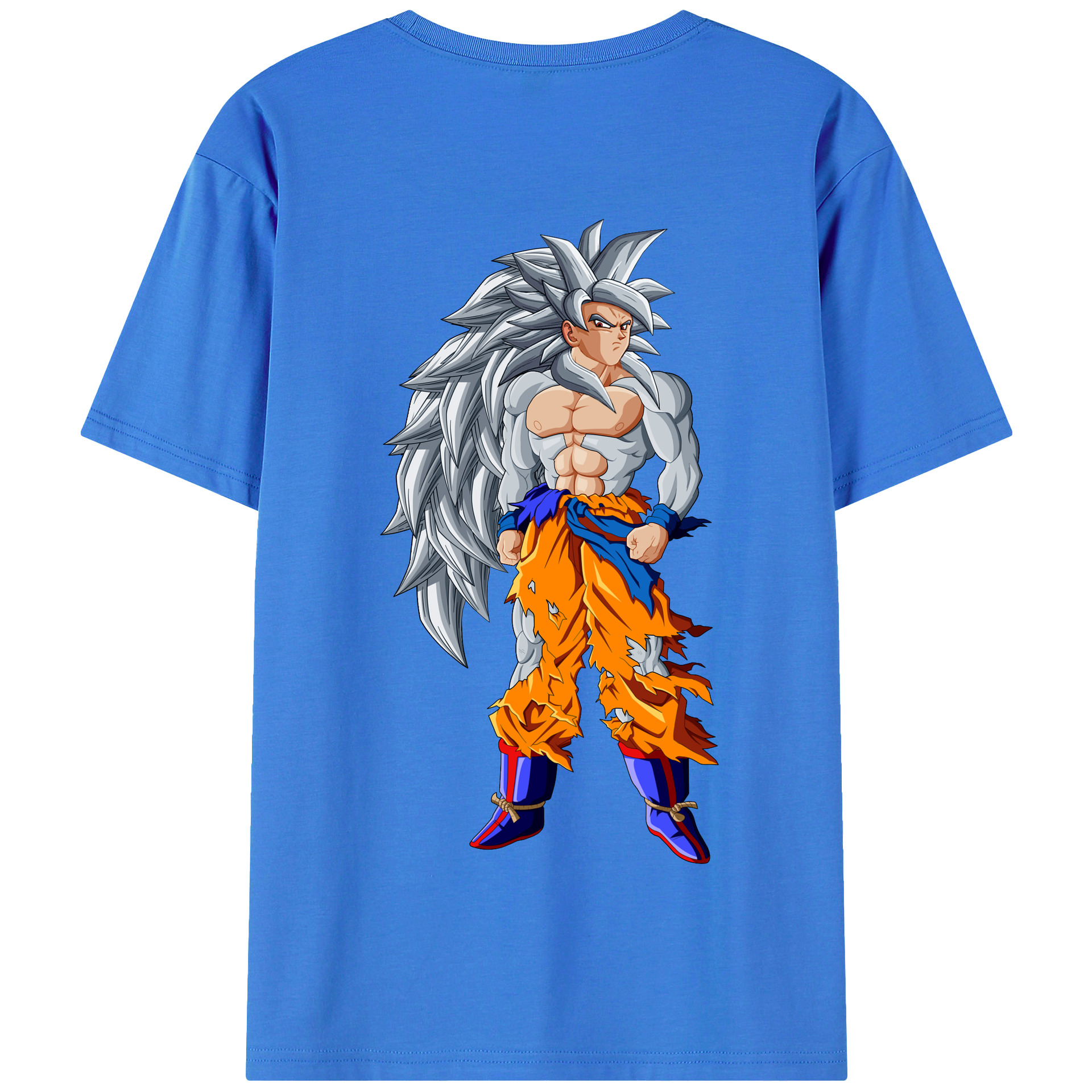 （画像用） ドラゴンボール 孫悟空（そん ごくう）Son Goku カカロット DRAGON BALL Kakarotto 綿100％半袖Tシャツ（背面プリント）
