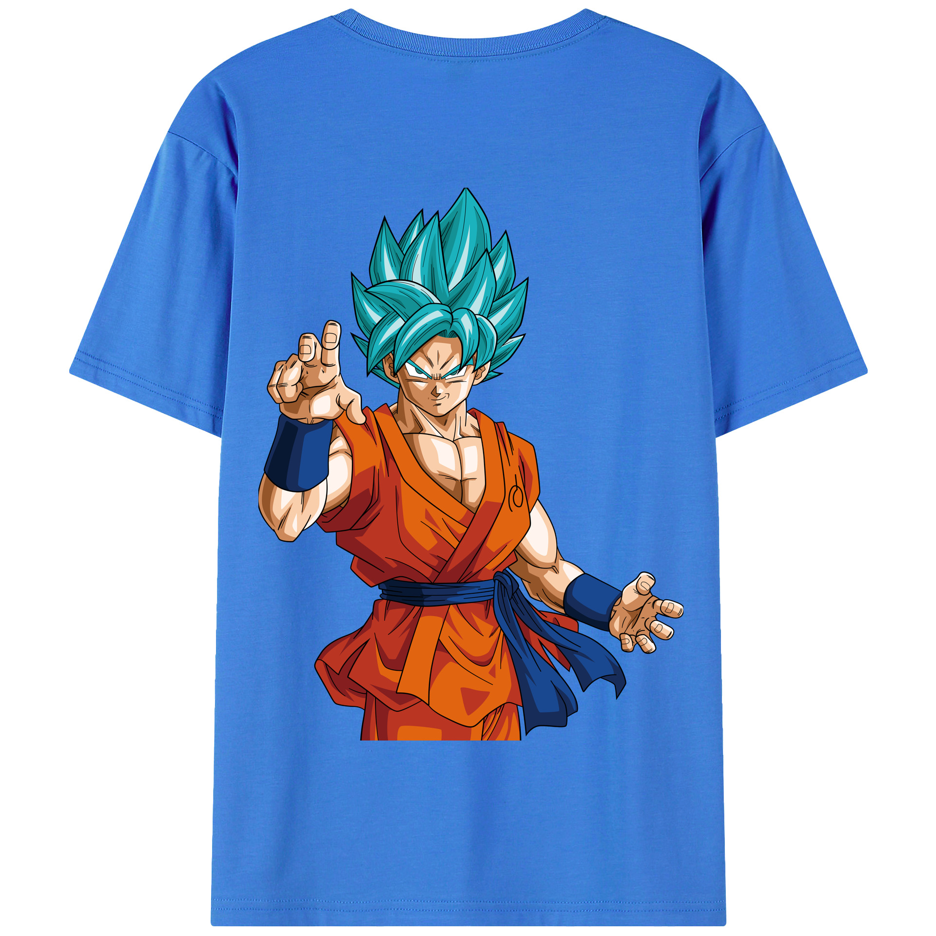 （画像用） ドラゴンボール 孫悟空（そん ごくう）Son Goku カカロット DRAGON BALL Kakarotto 綿100％半袖Tシャツ（背面プリント）