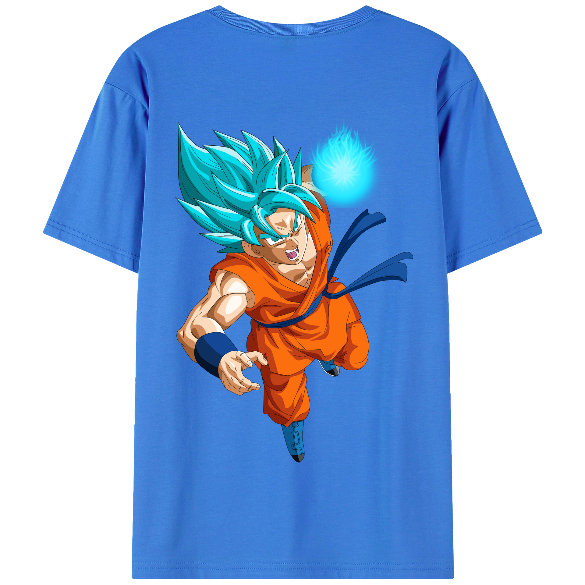 （画像用） ドラゴンボール 孫悟空（そん ごくう）Son Goku カカロット DRAGON BALL Kakarotto 綿100％半袖Tシャツ（背面プリント）