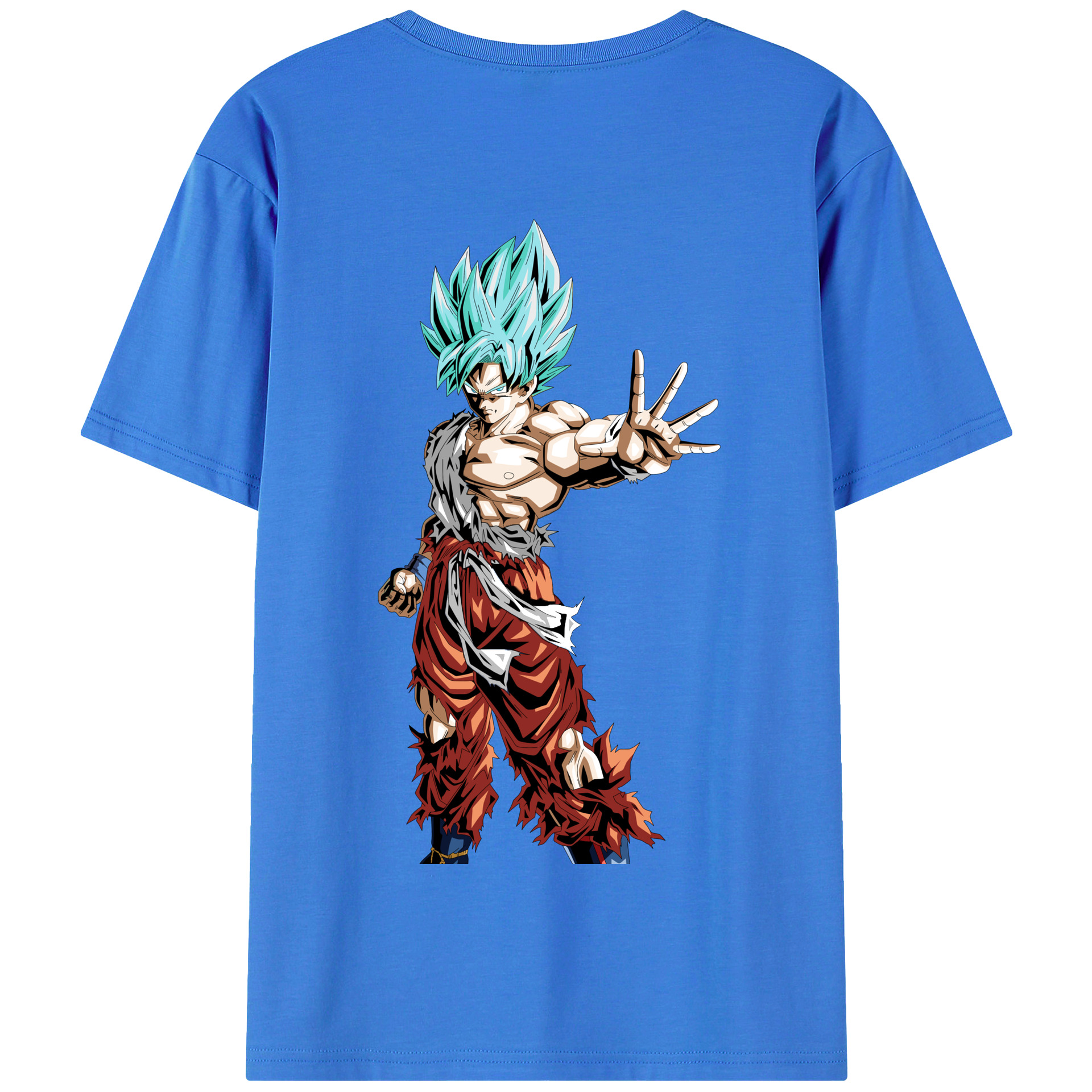 （画像用） ドラゴンボール 孫悟空（そん ごくう）Son Goku カカロット DRAGON BALL Kakarotto 綿100％半袖Tシャツ（背面プリント）