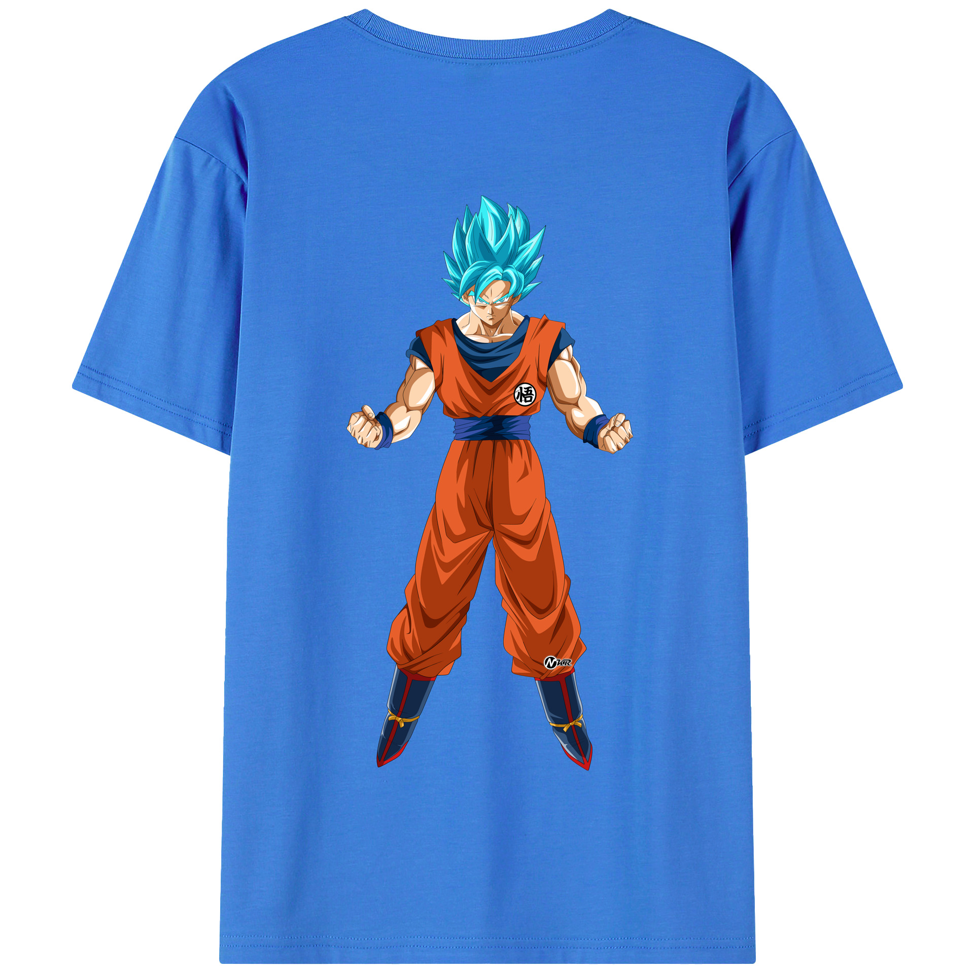 （画像用） ドラゴンボール 孫悟空（そん ごくう）Son Goku カカロット DRAGON BALL Kakarotto 綿100％半袖Tシャツ（背面プリント）