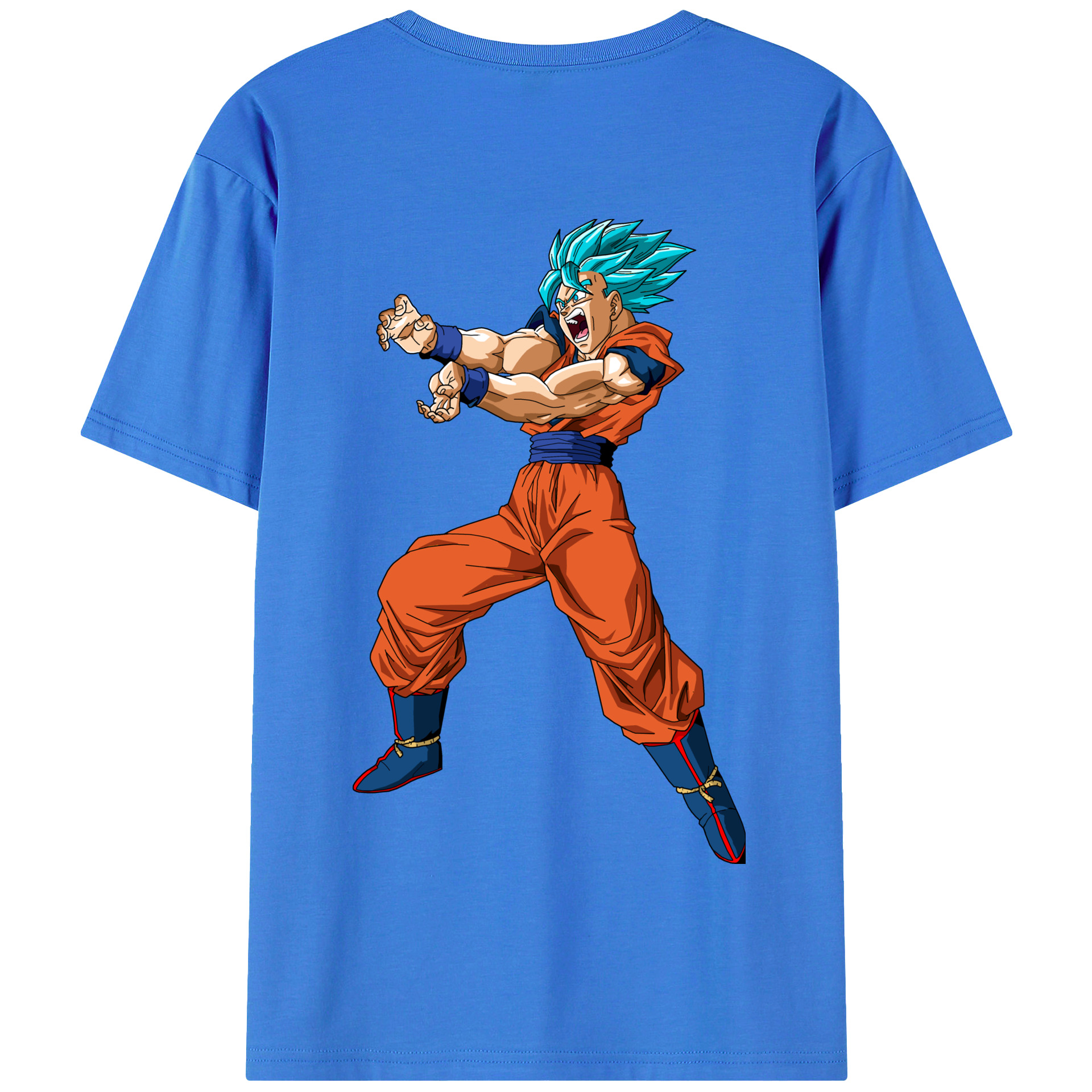 （画像用） ドラゴンボール 孫悟空（そん ごくう）Son Goku カカロット DRAGON BALL Kakarotto 綿100％半袖Tシャツ（背面プリント）