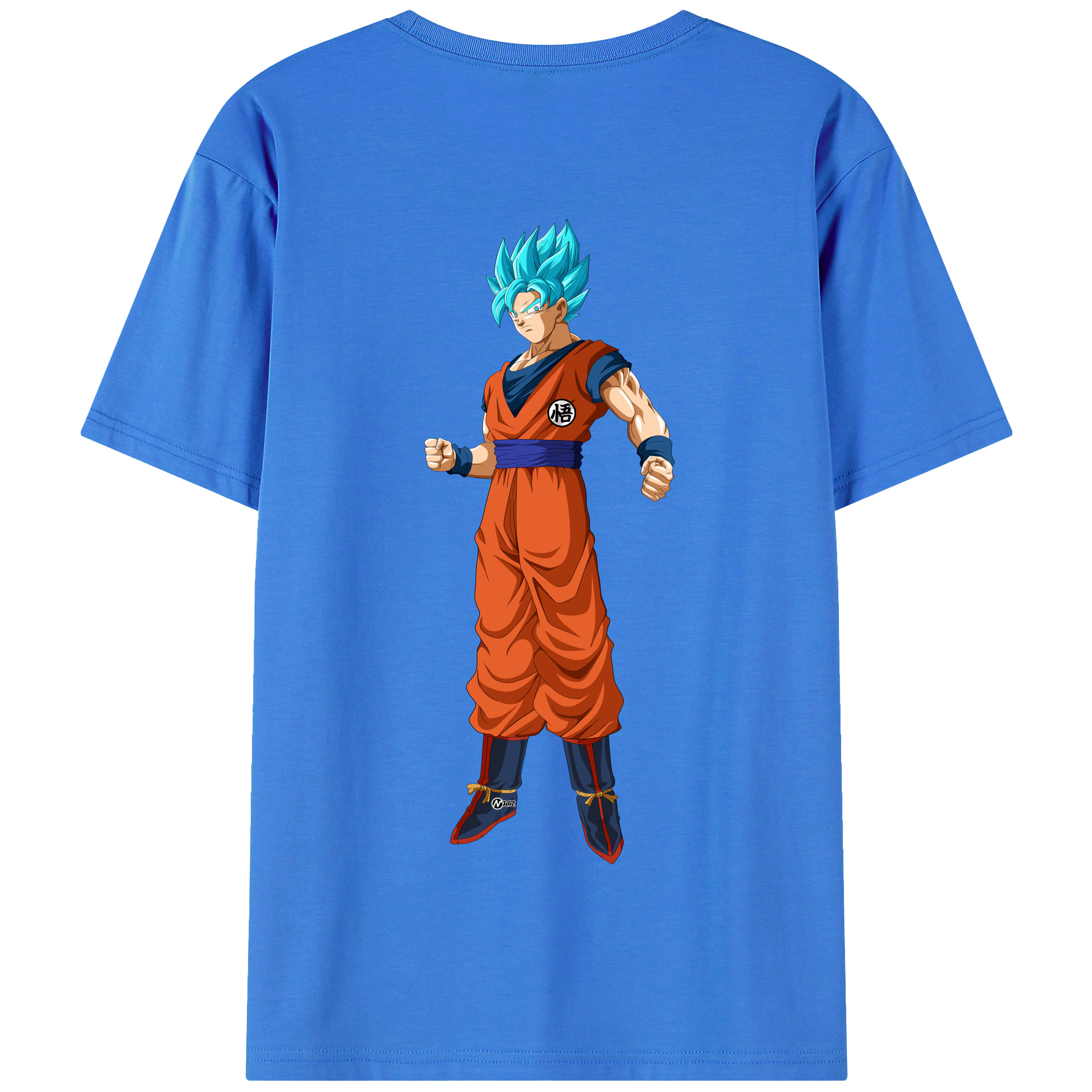 （画像用） ドラゴンボール 孫悟空（そん ごくう）Son Goku カカロット DRAGON BALL Kakarotto 綿100％半袖Tシャツ（背面プリント）