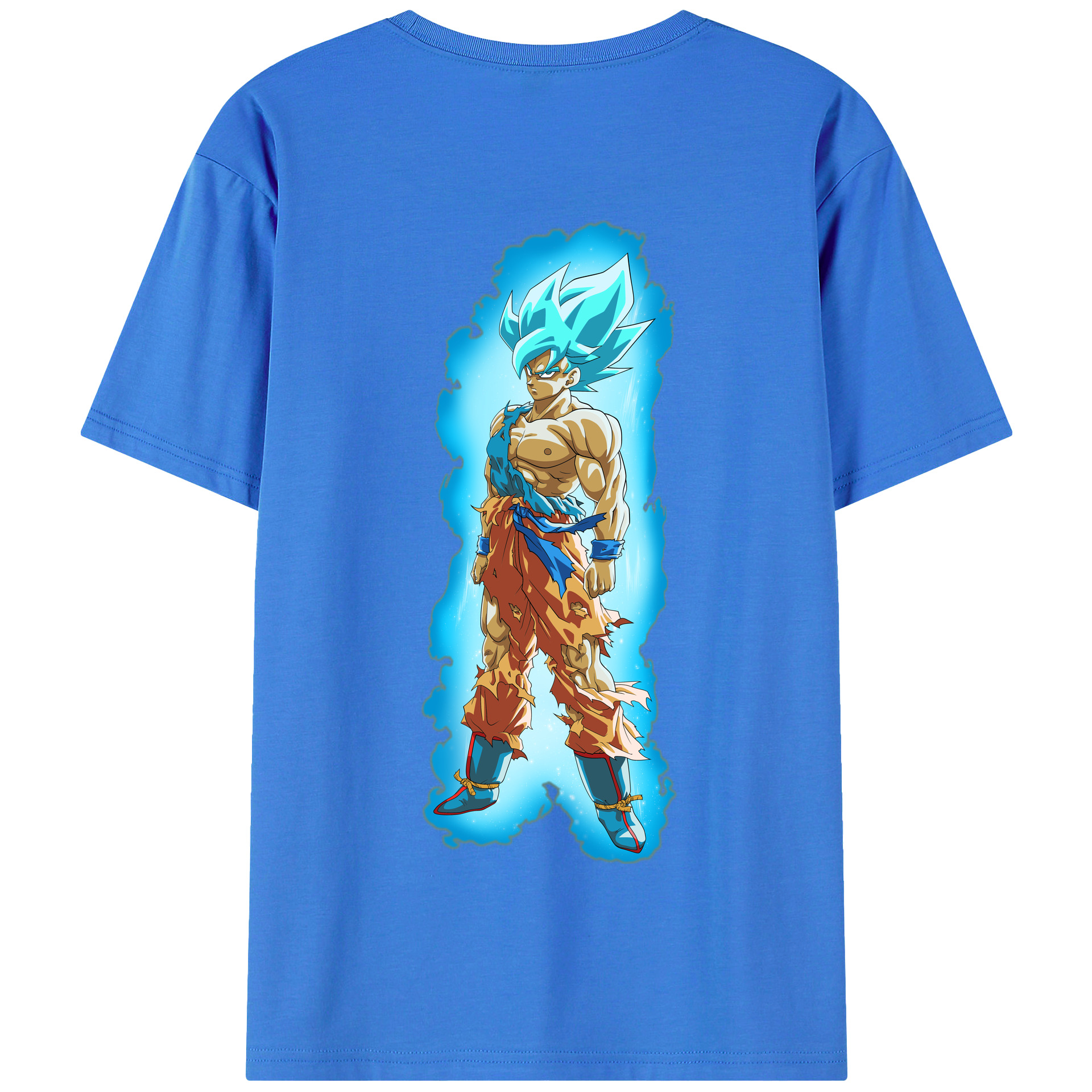 （画像用） ドラゴンボール 孫悟空（そん ごくう）Son Goku カカロット DRAGON BALL Kakarotto 綿100％半袖Tシャツ（背面プリント）