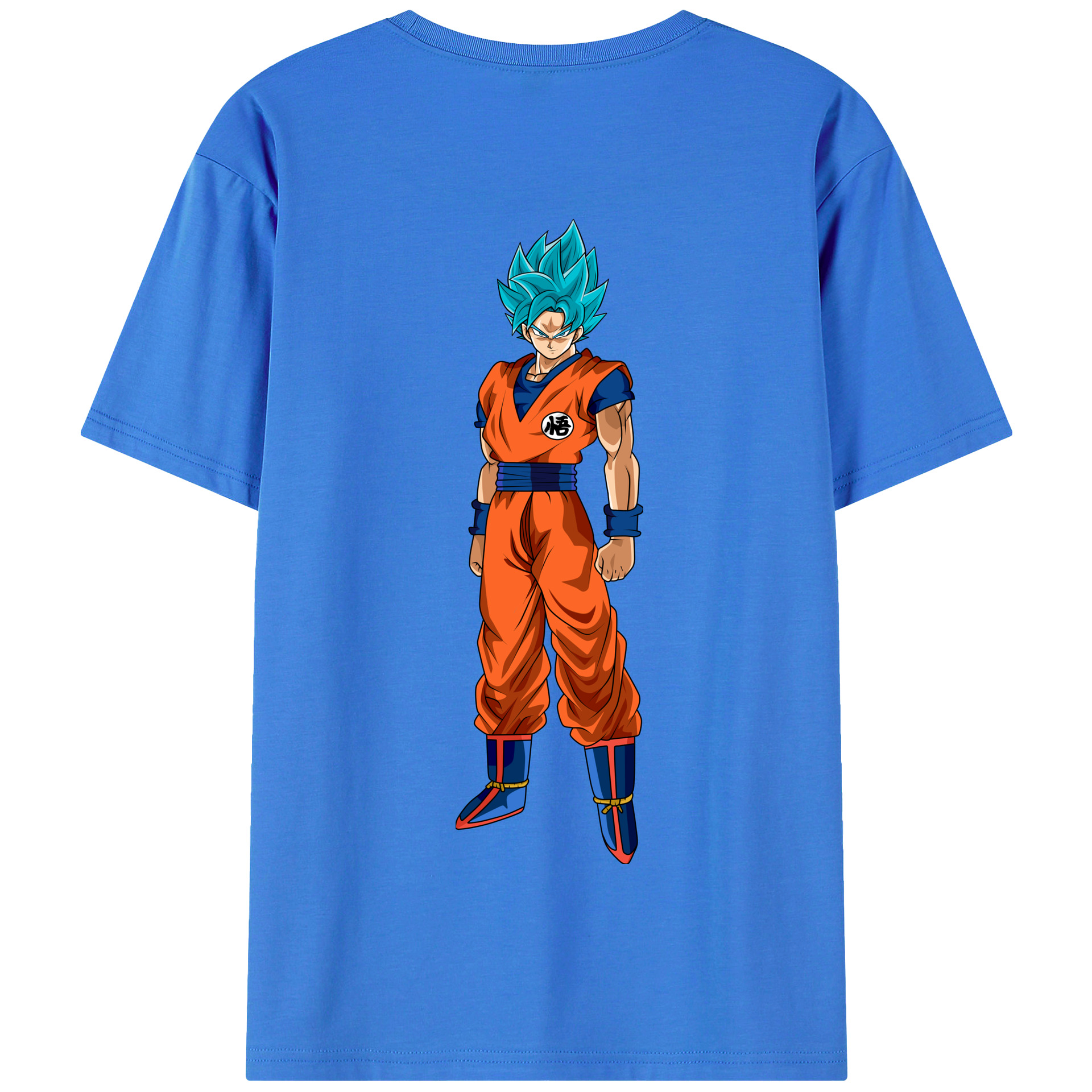 （画像用） ドラゴンボール 孫悟空（そん ごくう）Son Goku カカロット DRAGON BALL Kakarotto 綿100％半袖Tシャツ（背面プリント）