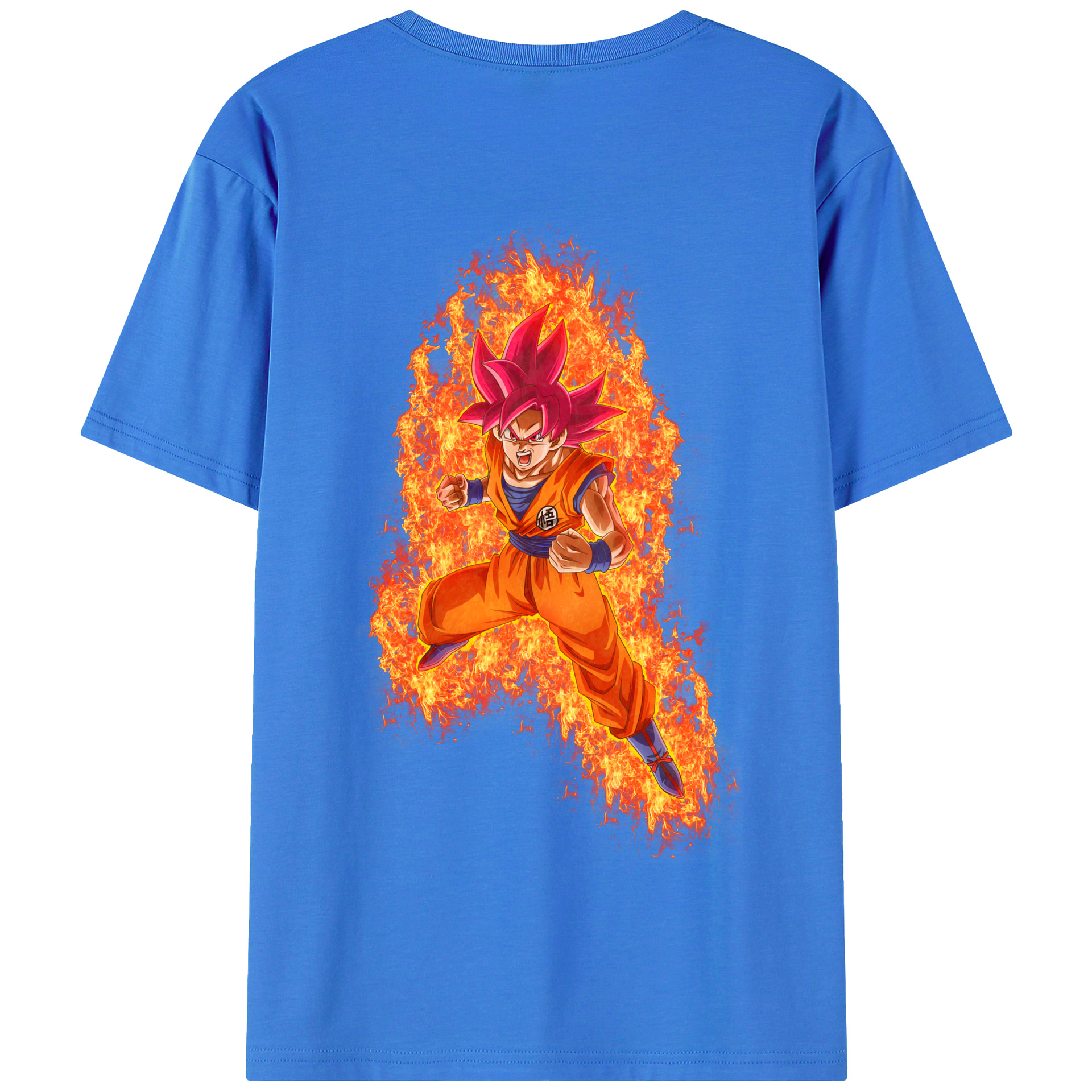 （画像用） ドラゴンボール 孫悟空（そん ごくう）Son Goku カカロット DRAGON BALL Kakarotto 綿100％半袖Tシャツ（背面プリント）