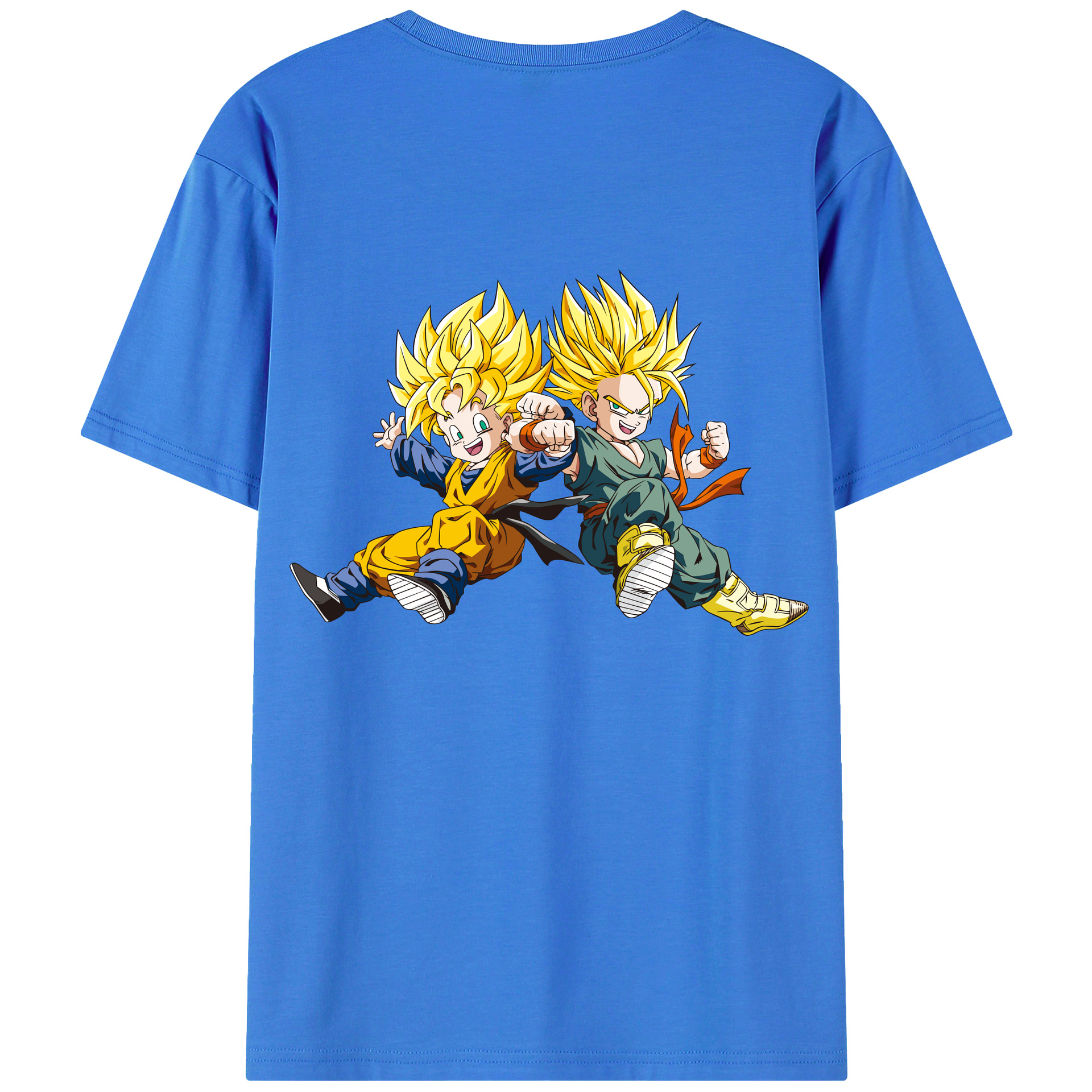 （画像用） ドラゴンボール 孫悟空（そん ごくう）Son Goku カカロット DRAGON BALL Kakarotto 綿100％半袖Tシャツ（背面プリント）