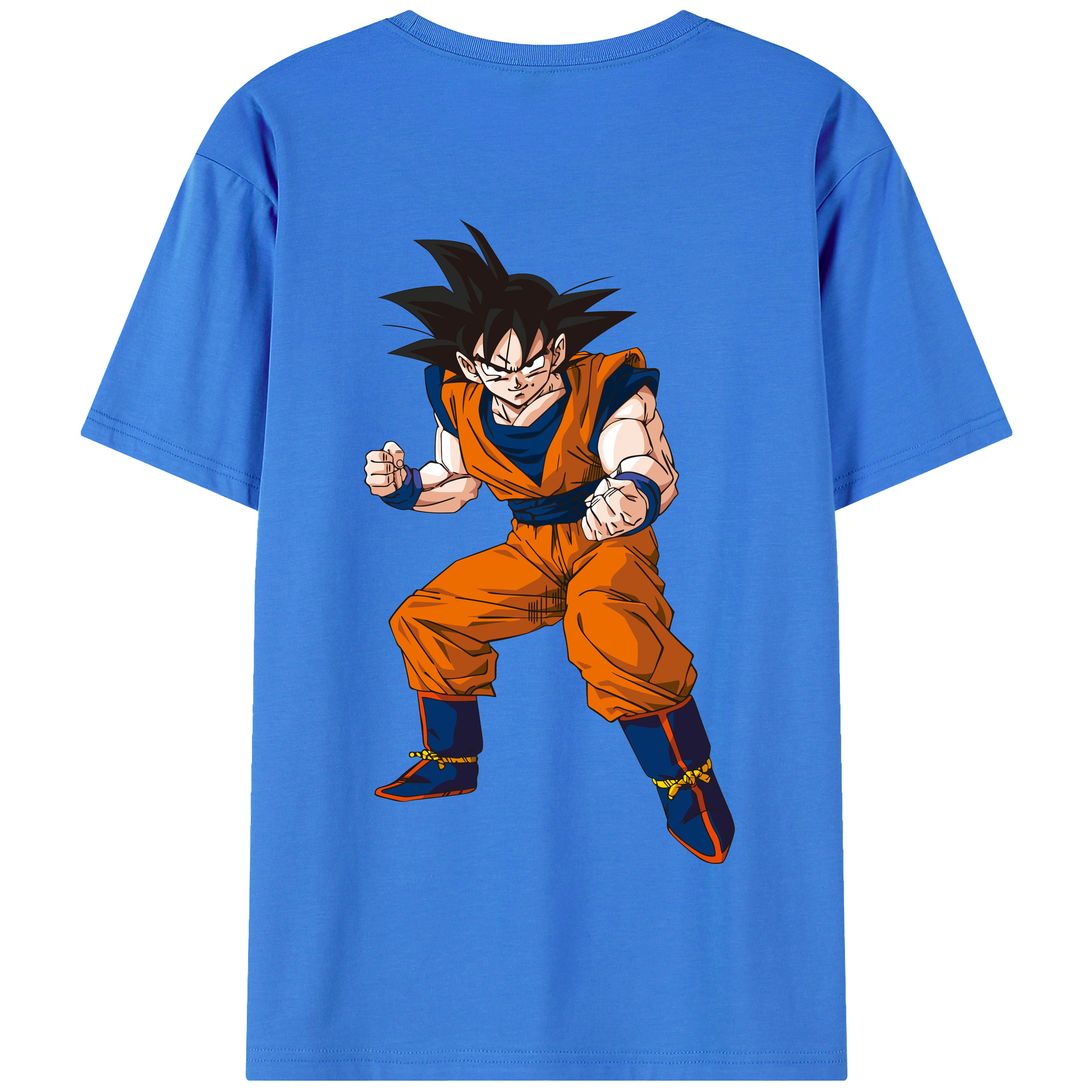 （画像用） ドラゴンボール 孫悟空（そん ごくう）Son Goku カカロット DRAGON BALL Kakarotto 綿100％半袖Tシャツ（背面プリント）