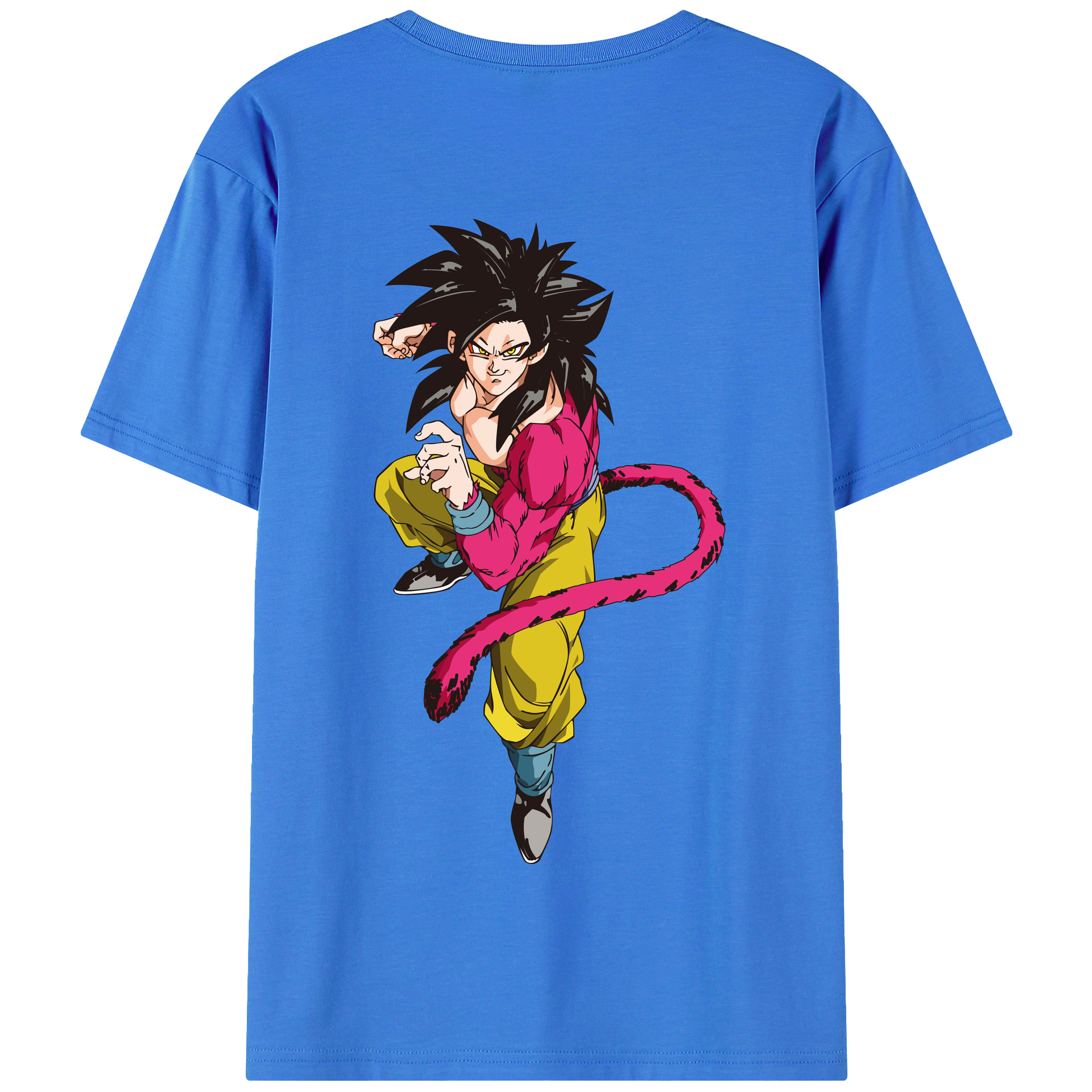 （画像用） ドラゴンボール 孫悟空（そん ごくう）Son Goku カカロット DRAGON BALL Kakarotto 綿100％半袖Tシャツ（背面プリント）